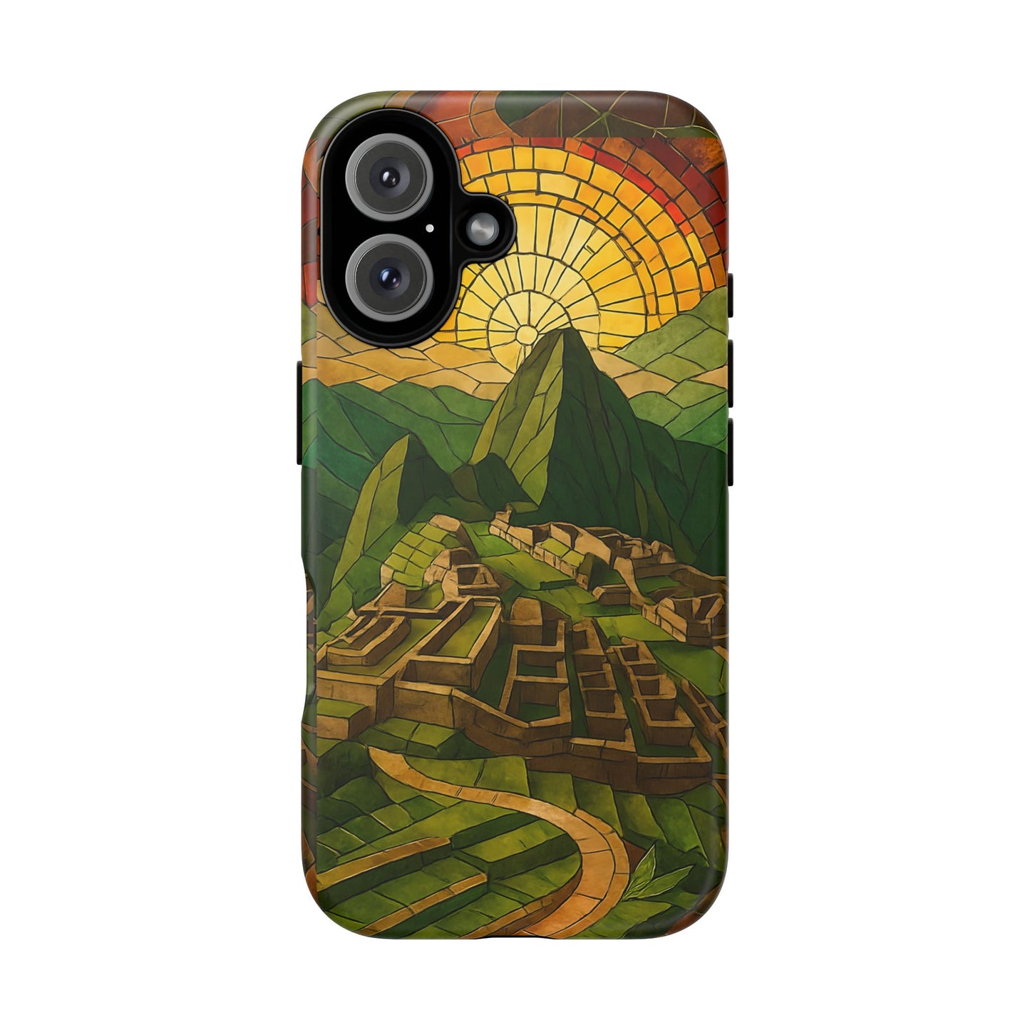 Inca Ruins Tough Phone Case - Machu Picchu Landmark Design, Historic Peru Travel Aesthetic Compatible with iPhone, Galaxy, and Google Phones
