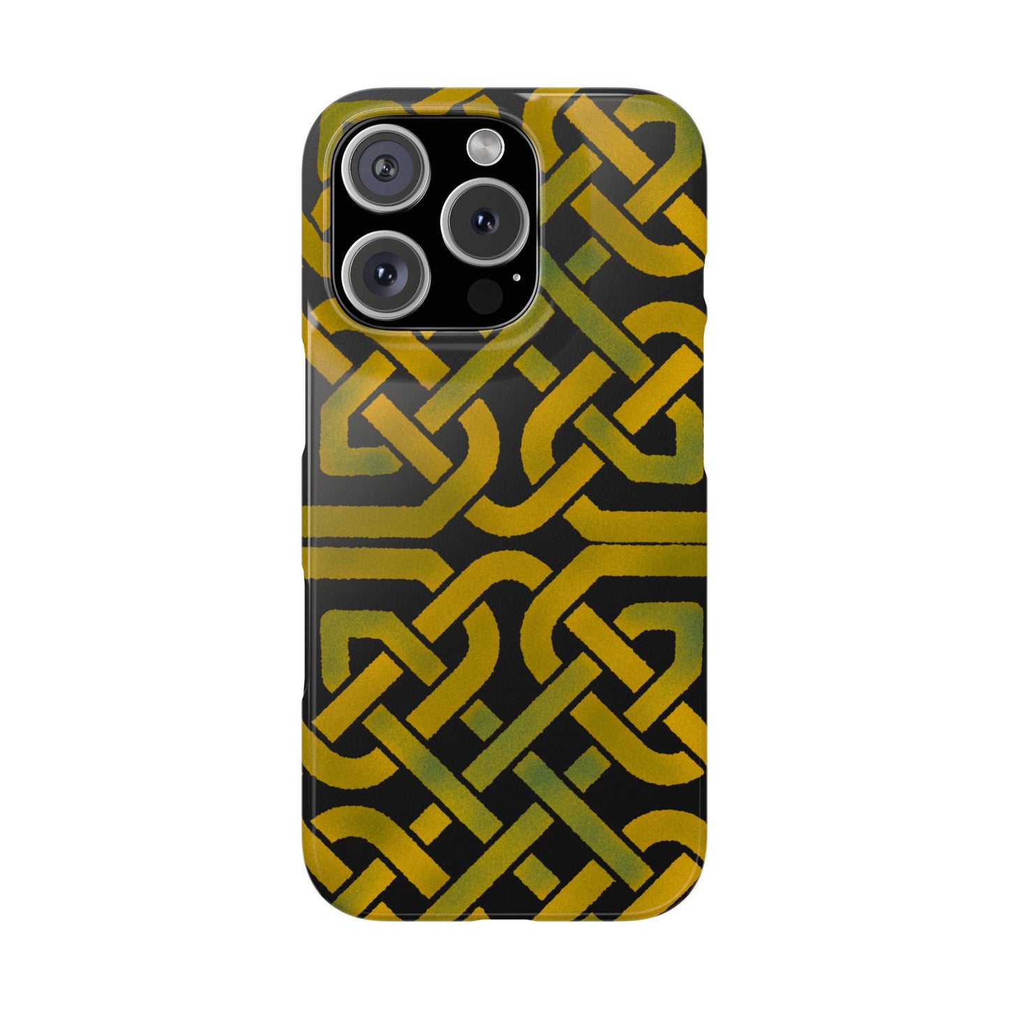 Celtic Knot Slim Phone Case, Irish Heritage Pattern Phone Cover, Celtic Art Design, Irish Culture Gift Compatible with iPhone