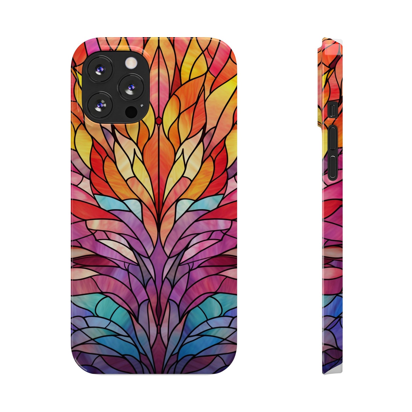 Vibrant Floral Slim Phone Cases, Colorful Smartphone Cover, Artistic Phone Skin, Unique Gift for Her, Nature-Inspired Accessory