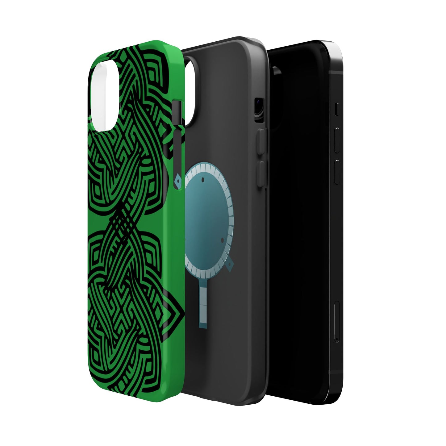Celtic Knot Magnetic Phone Case, St. Patrick Design Phone Cover Compatible with iPhone 17, 16, 15, 14, 13
