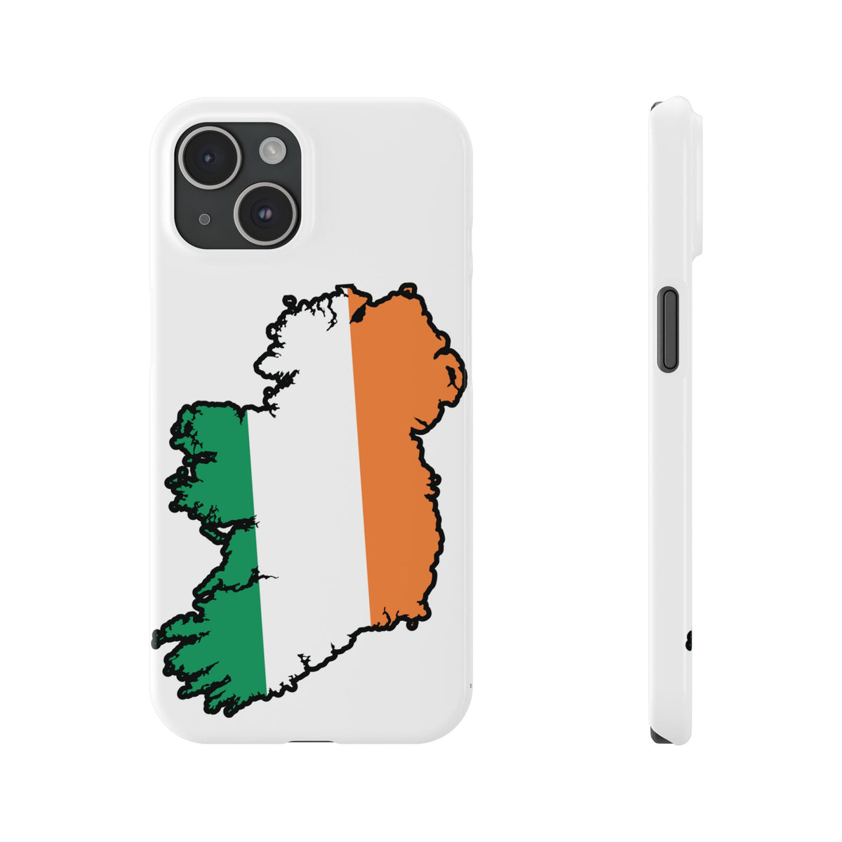 Ireland Map Slim Phone Case, Country Map Phone Cover Compatible with iPhone 17, 16, 15, 14, 13, 12, 11