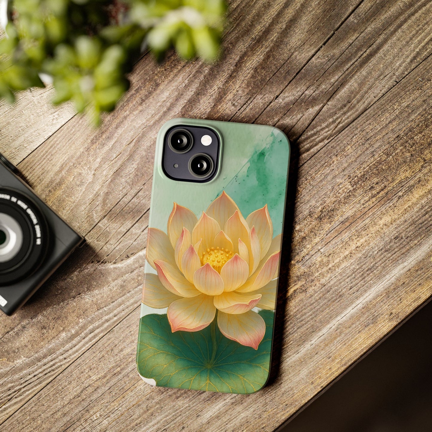 Lotus Blossom Slim Phone Cases, Floral Phone Covers, Nature-Inspired Accessories, Perfect Gift for Garden Lovers, Birthday Present