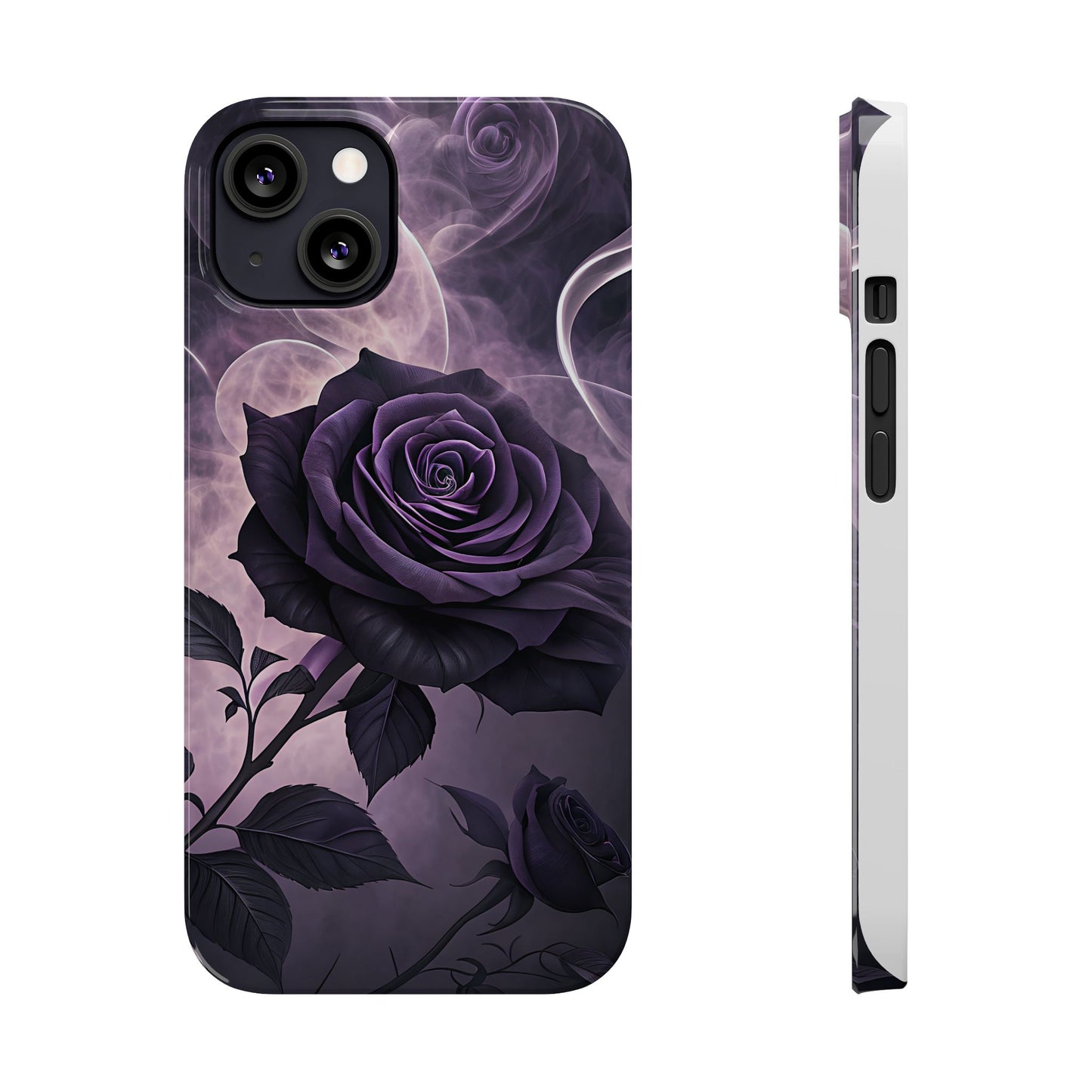 Elegant Purple Rose Phone Cases, Stylish Slim Cases for Flower Lovers, Floral Accessories, Birthday Gifts, Unique Phone Covers