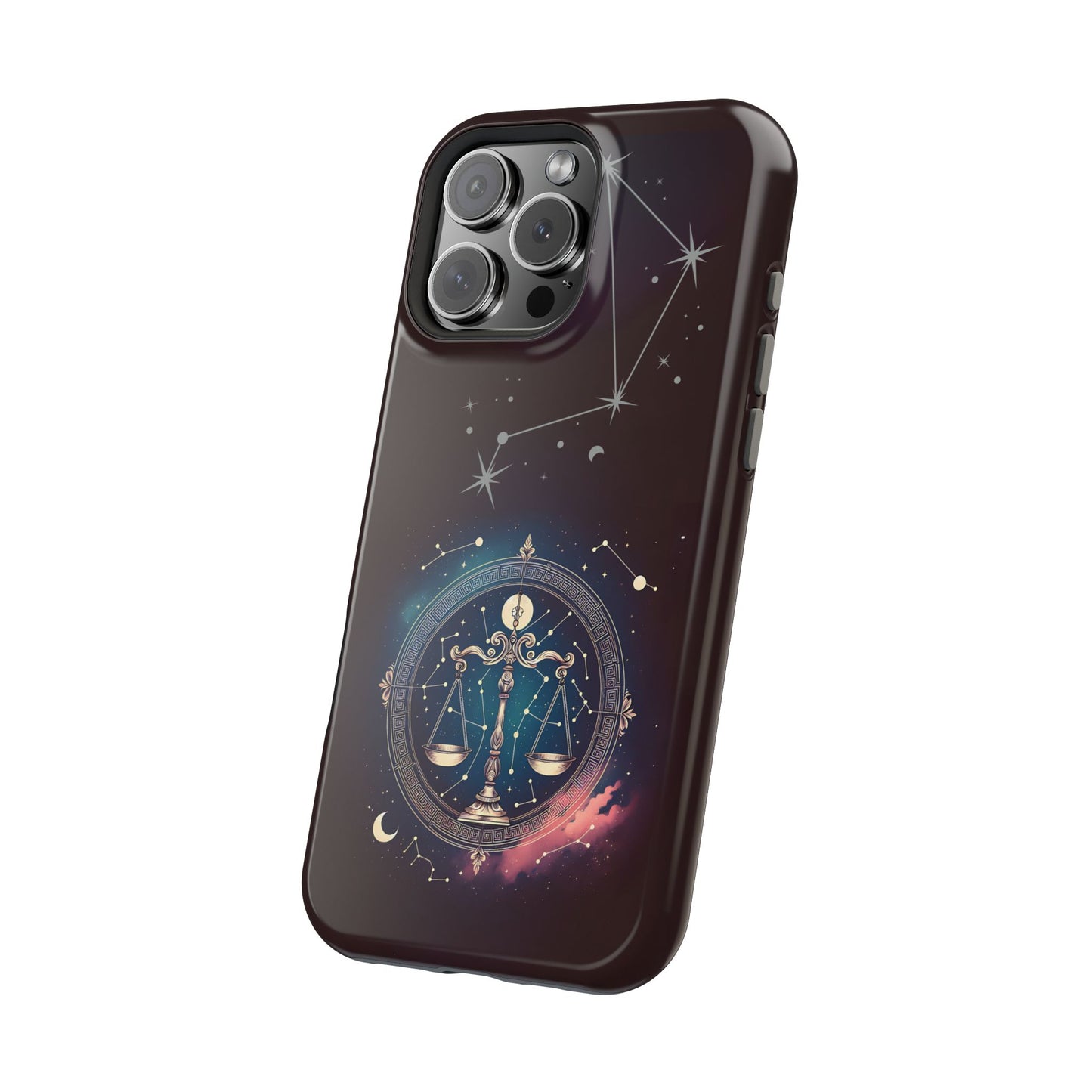 Libra Zodiac Magnetic Phone Case Astrology Gift for Her, Celestial Star Sign Cover, Birthday Gift, Compatible with iPhone 17, 16, 15, 14, 13