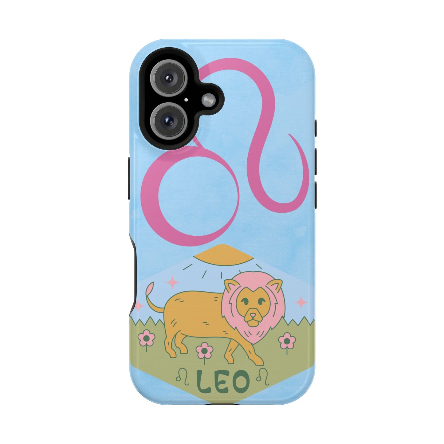 Leo Zodiac Magnetic Phone Case, Astrology Gift for Her, Celestial Star Sign Cover, Compatible with iPhone 17, 16, 15, 14, 13
