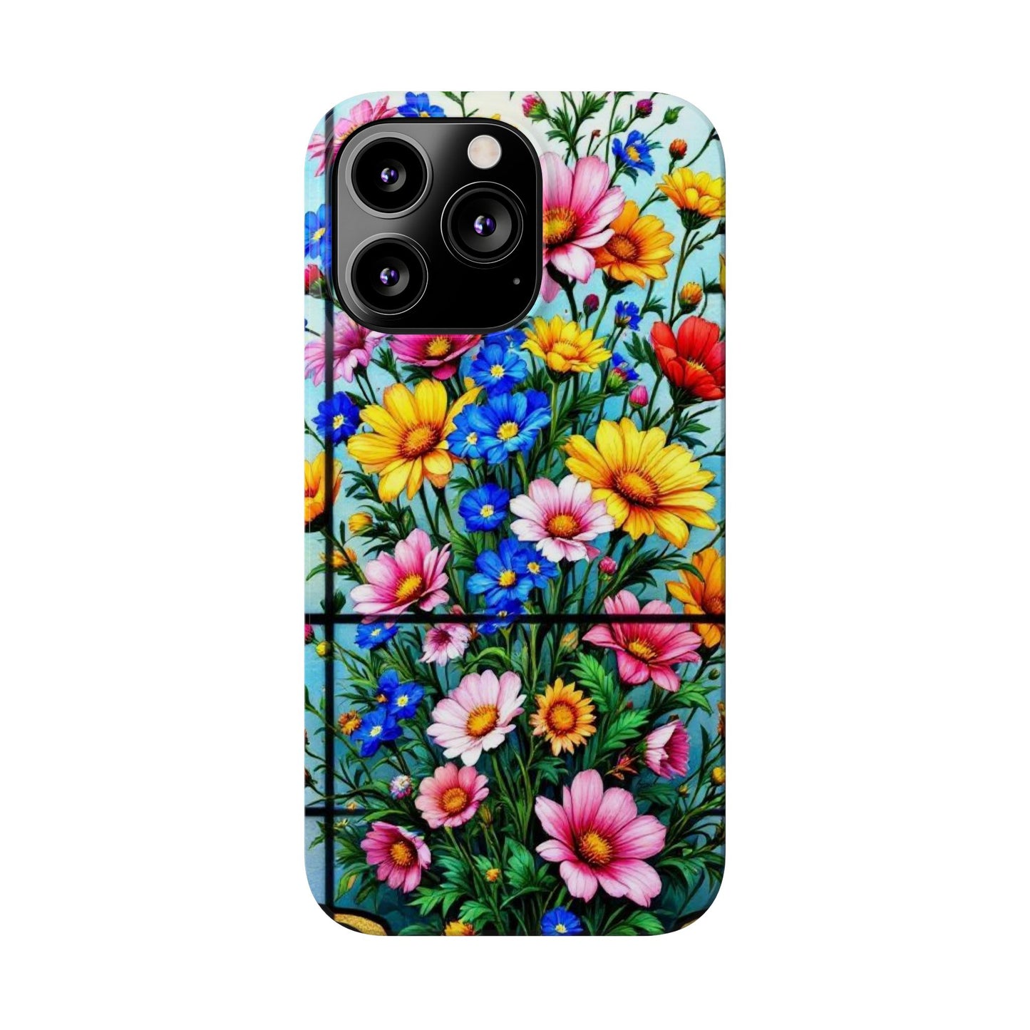 Vibrant Floral Slim Phone Cases | Cute Phone Cover Gifts for Nature Lovers, Spring Decor, Birthday or Holiday Gifts, Flower Design