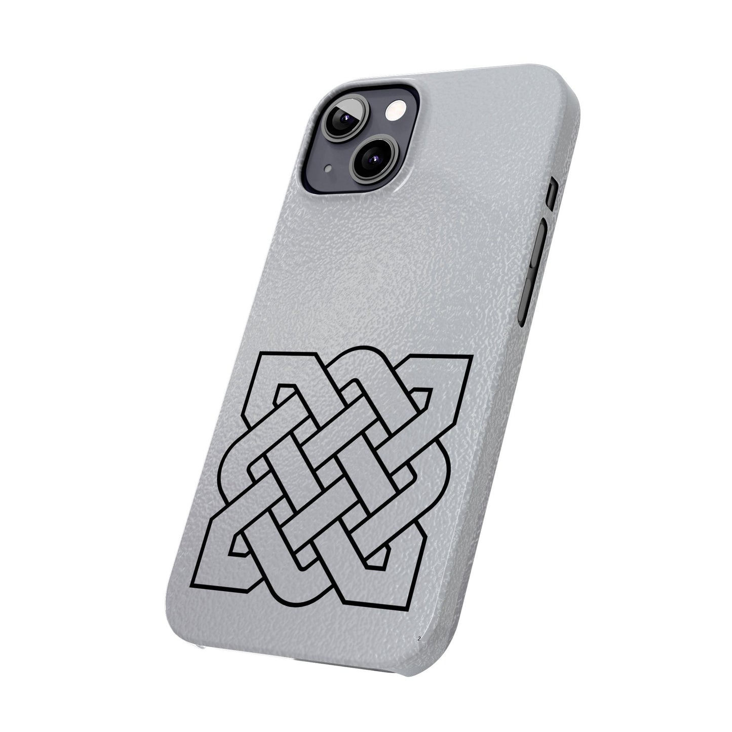 Celtic Knot Slim Phone Case, Irish Heritage Symbol Phone Cover, Minimal Celtic Design, Irish Culture Gift Compatible with iPhone