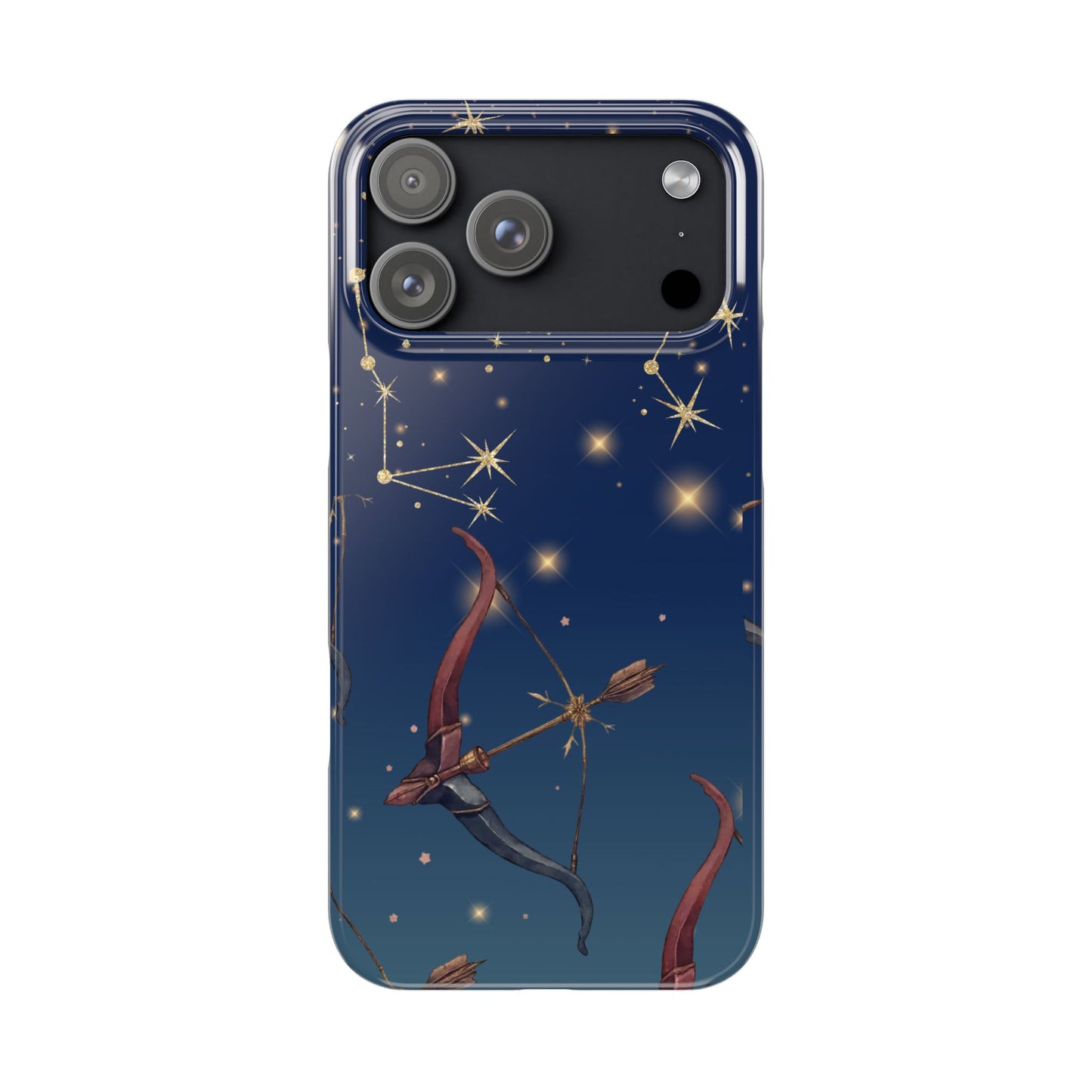 Sagittarius Zodiac Slim Phone Case, Astrology Gift for Her, Celestial Star Sign Cover, Compatible with iPhone 17, 16, 15, 14, 13