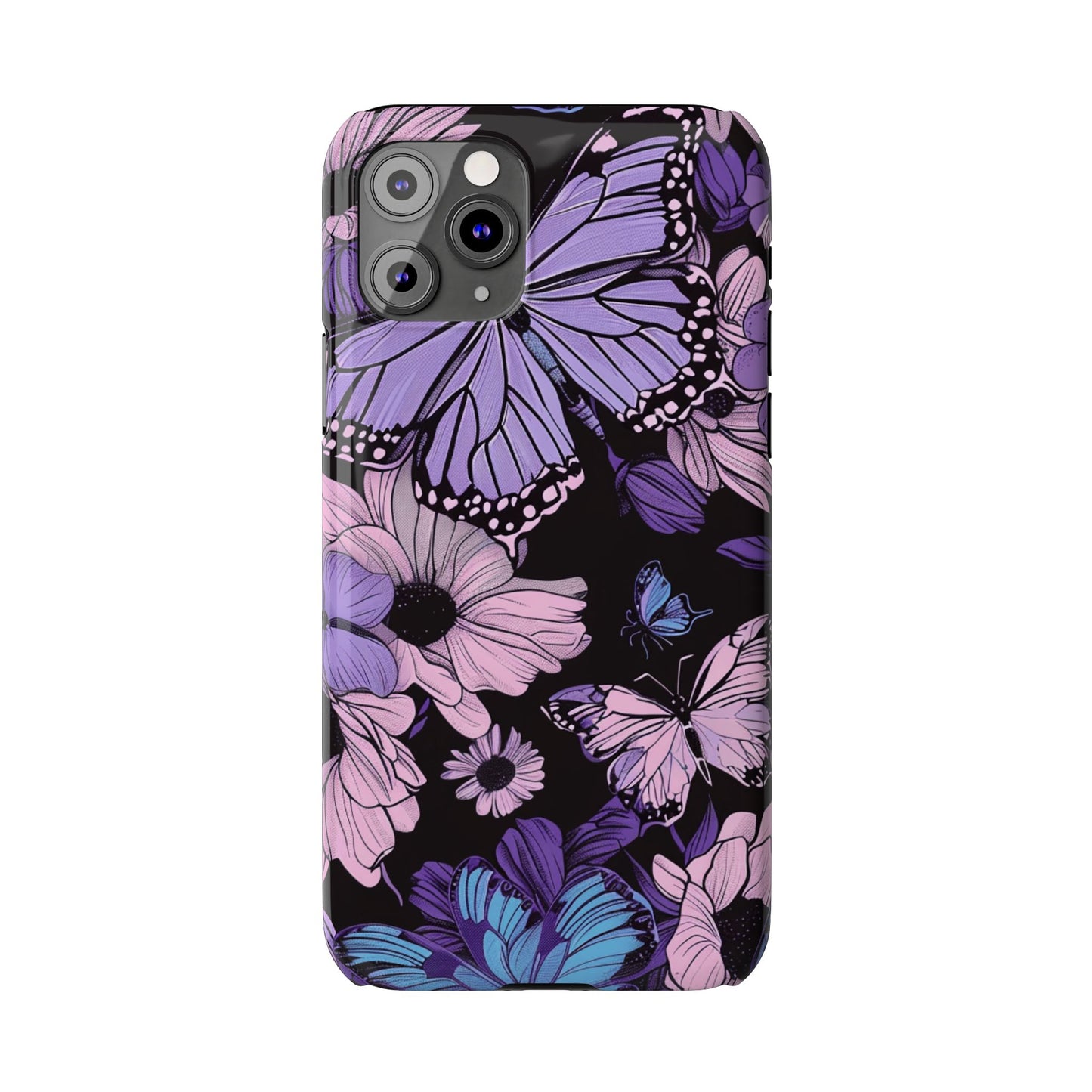 Butterfly Floral Phone Case | Slim Phone Cases for Nature Lovers, Floral Gifts, Trendy Accessories, Spring Vibes, Unique Phone Cover