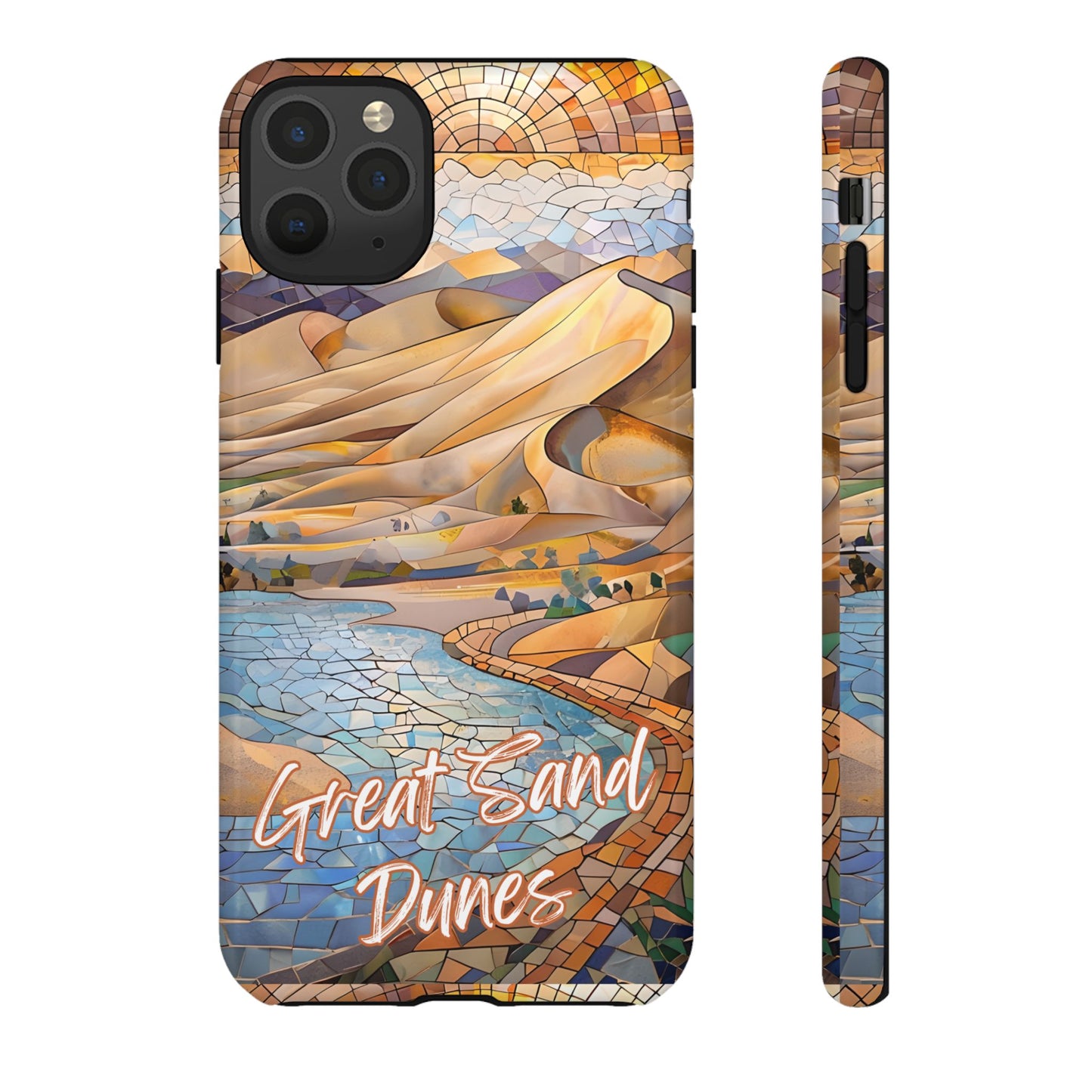 Great Sand Dunes National Park Phone Case, Mosaic Phone Case, Nature Art, National Park Gift, Scenic Forest Phone Cover, Phone Case Travel