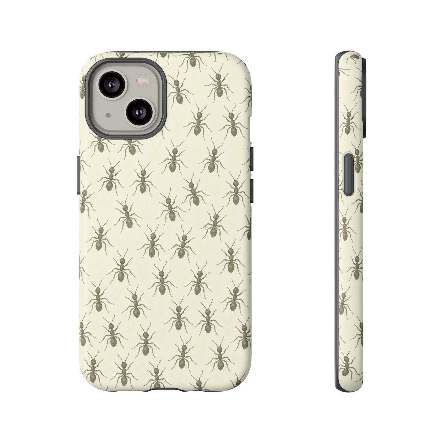 Marching Ant Pattern Tough Phone Case - Realistic Insect Art, Minimalist Nature Aesthetic, Compatible with iPhone, Galaxy, and Google Phones