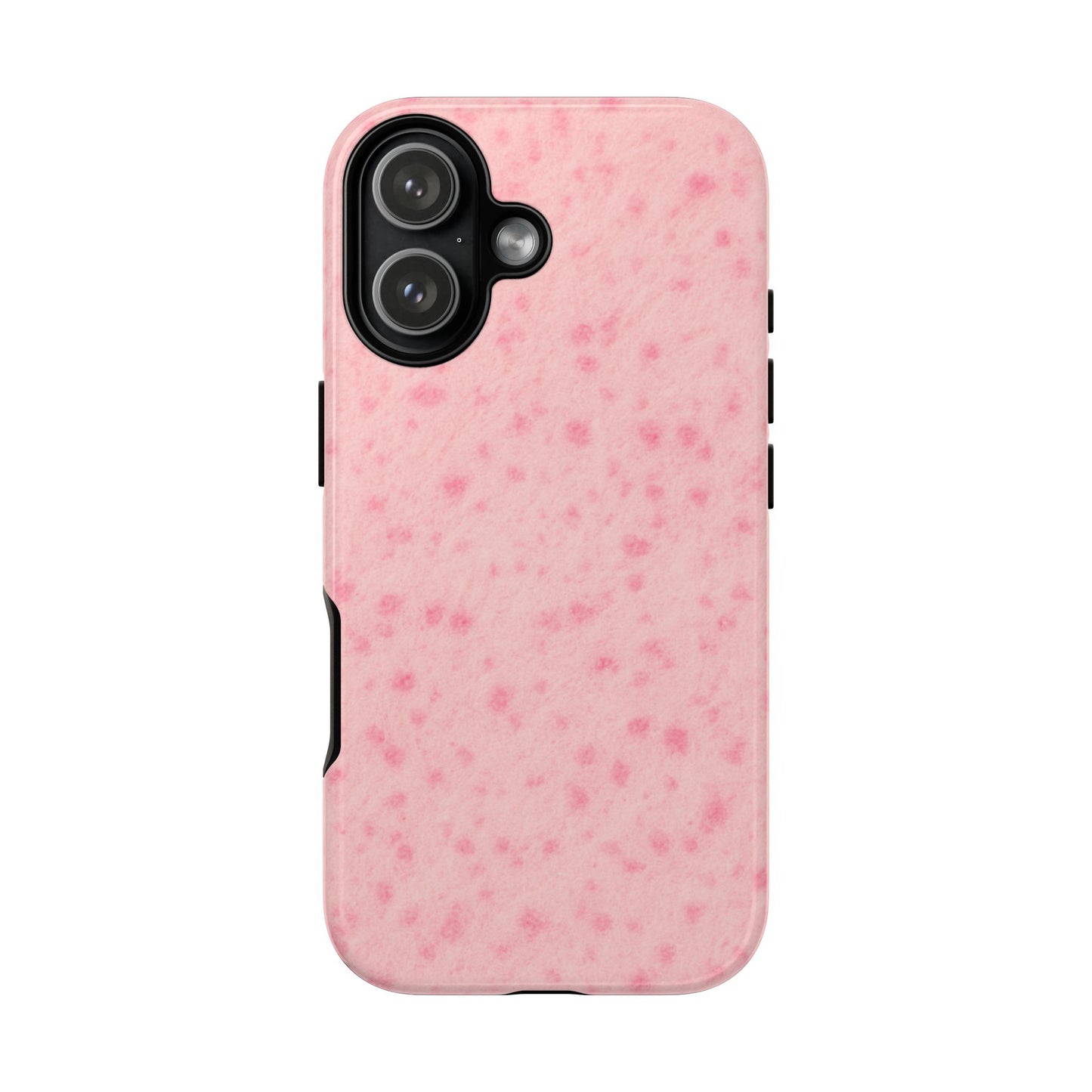 Axolotl Print Tough Phone Case, Animal Print, Protective Faux Skin Style Cover Compatible with iPhone 17, 16, 15, 14, 13, Galaxy, Google