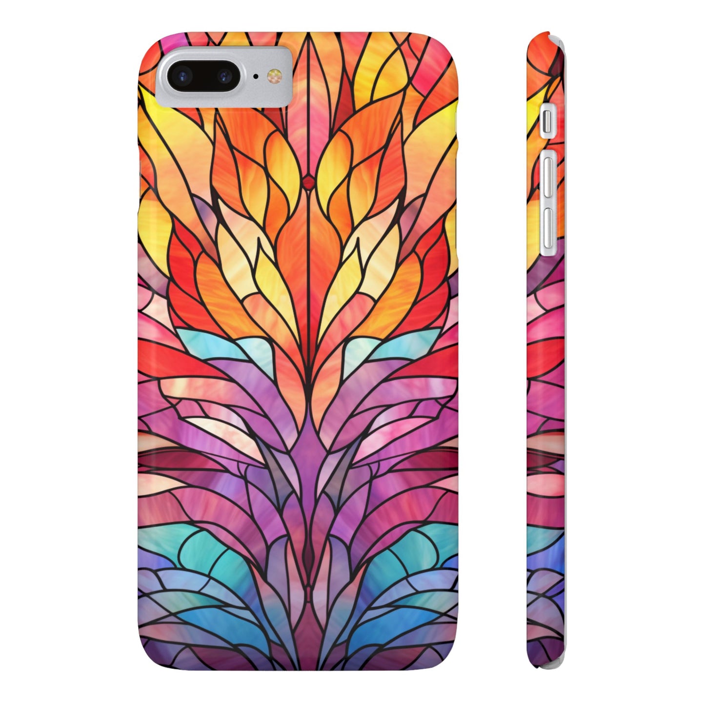 Vibrant Floral Slim Phone Cases, Colorful Smartphone Cover, Artistic Phone Skin, Unique Gift for Her, Nature-Inspired Accessory