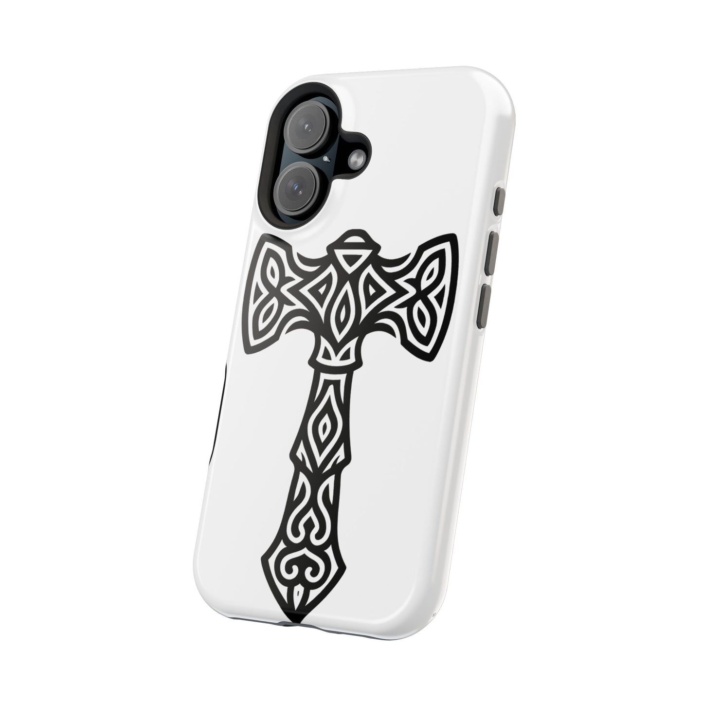 Celtic Cross Magnetic Phone Case, St. Patrick Design Phone Cover, Irish Heritage Pattern Compatible with iPhone 17, 16, 15, 14, 13