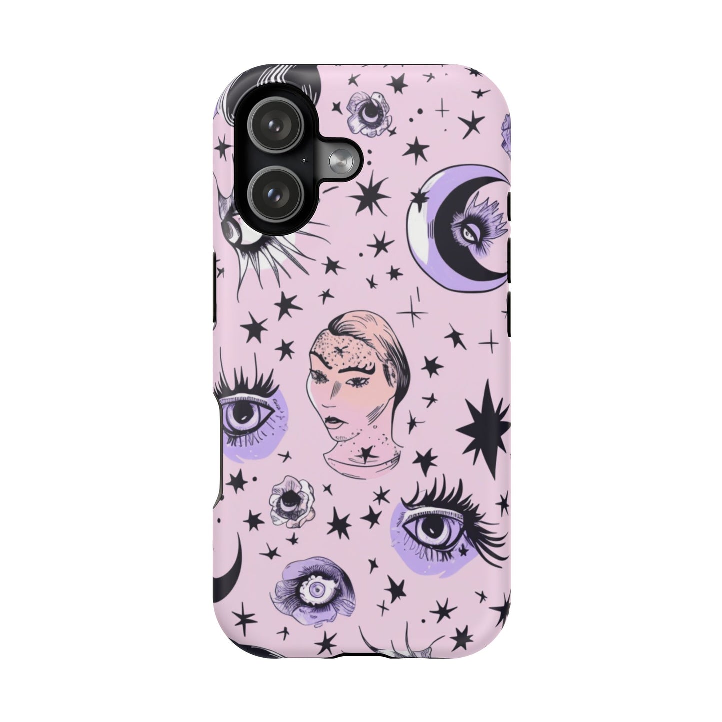 Celestial Magnetic Phone Case - Stylish Cosmic Design, Astrology Gifts, Moon & Stars, Compatible with iPhone 17, 16, 15, 14, 13