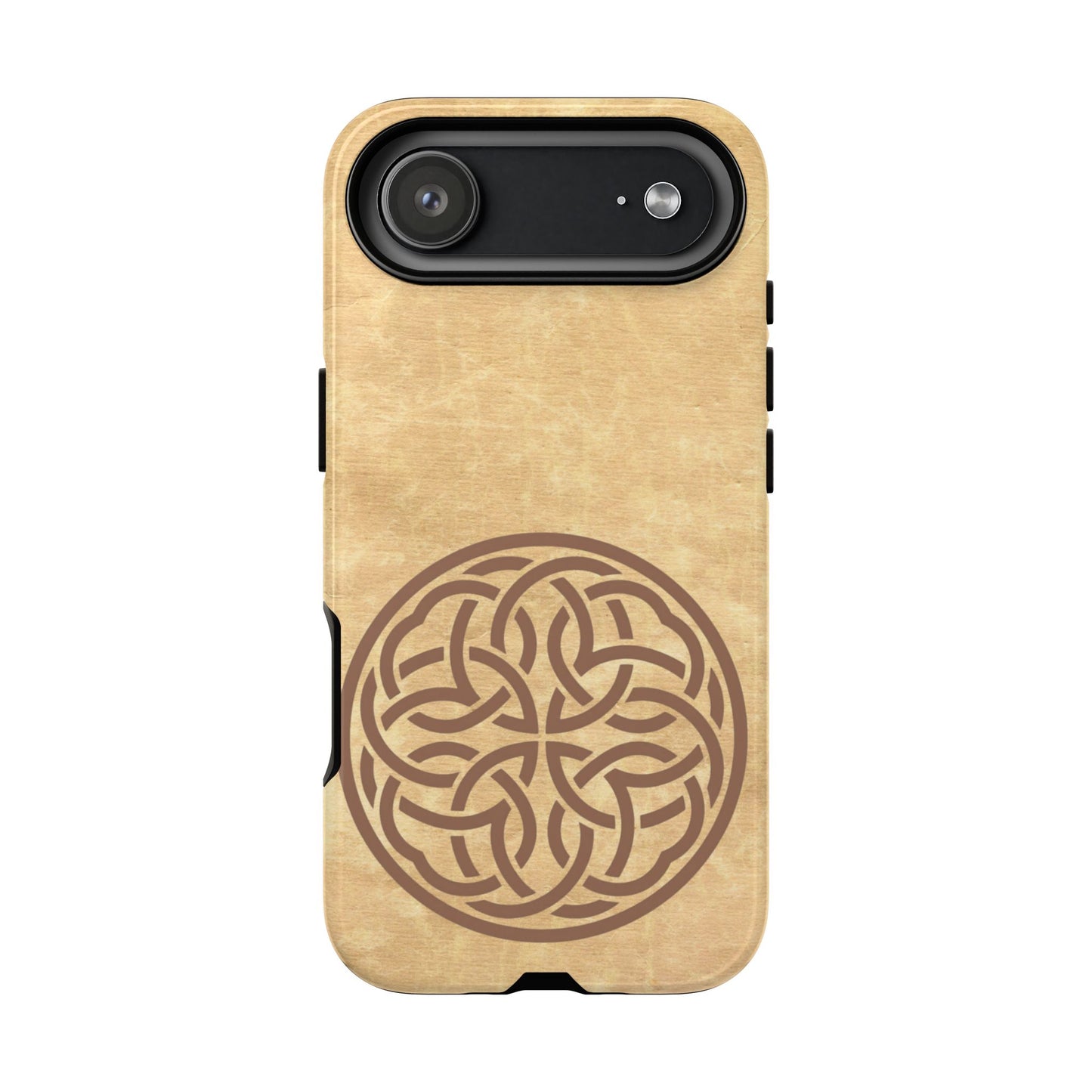 Celtic Shield Knot Tough Phone Case, Irish Medallion Emblem Design, Vintage Manuscript Celtic Crest iPhone Case, Heritage Gift