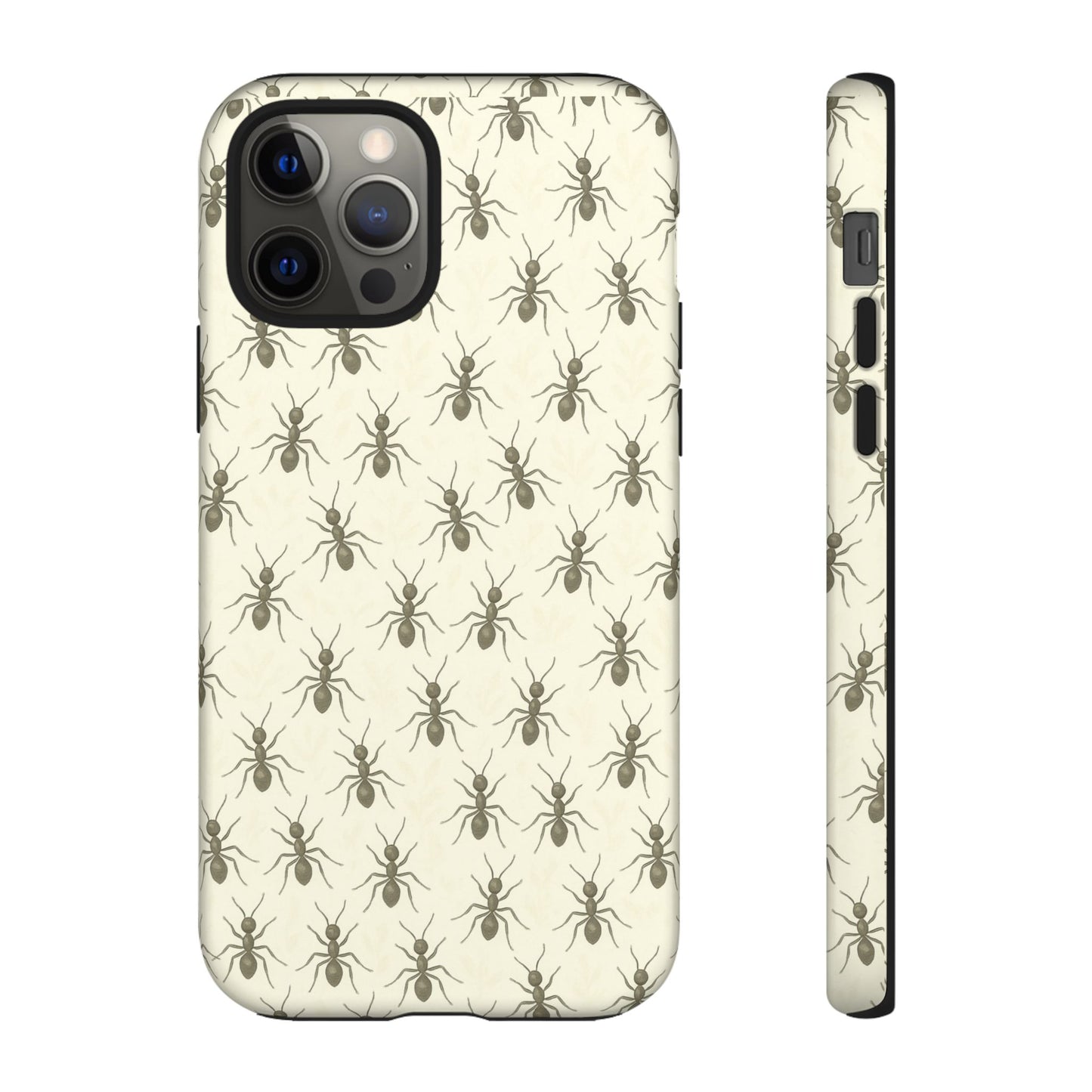 Marching Ant Pattern Tough Phone Case - Realistic Insect Art, Minimalist Nature Aesthetic, Compatible with iPhone, Galaxy, and Google Phones