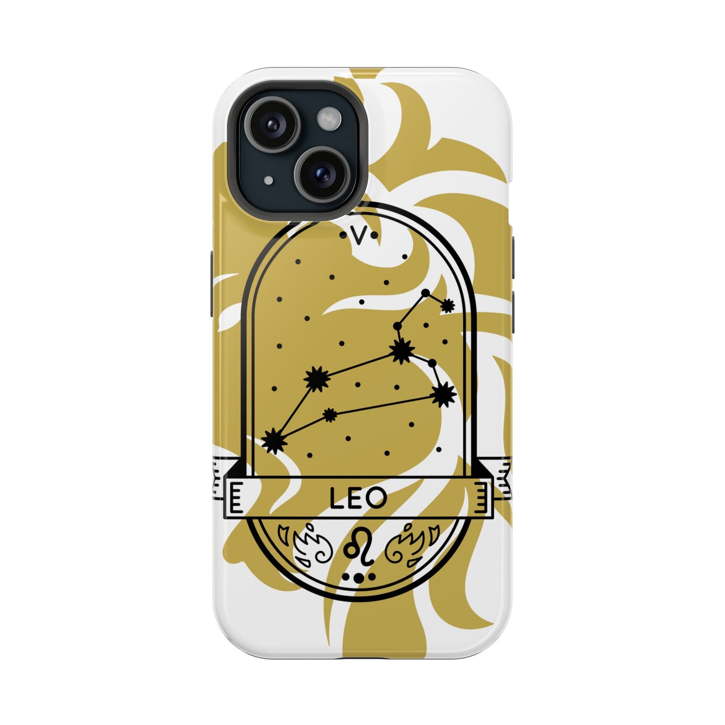 Leo Zodiac Magnetic Phone Case, Astrology Gift for Her, Celestial Star Sign Cover, Compatible with iPhone 17, 16, 15, 14, 13