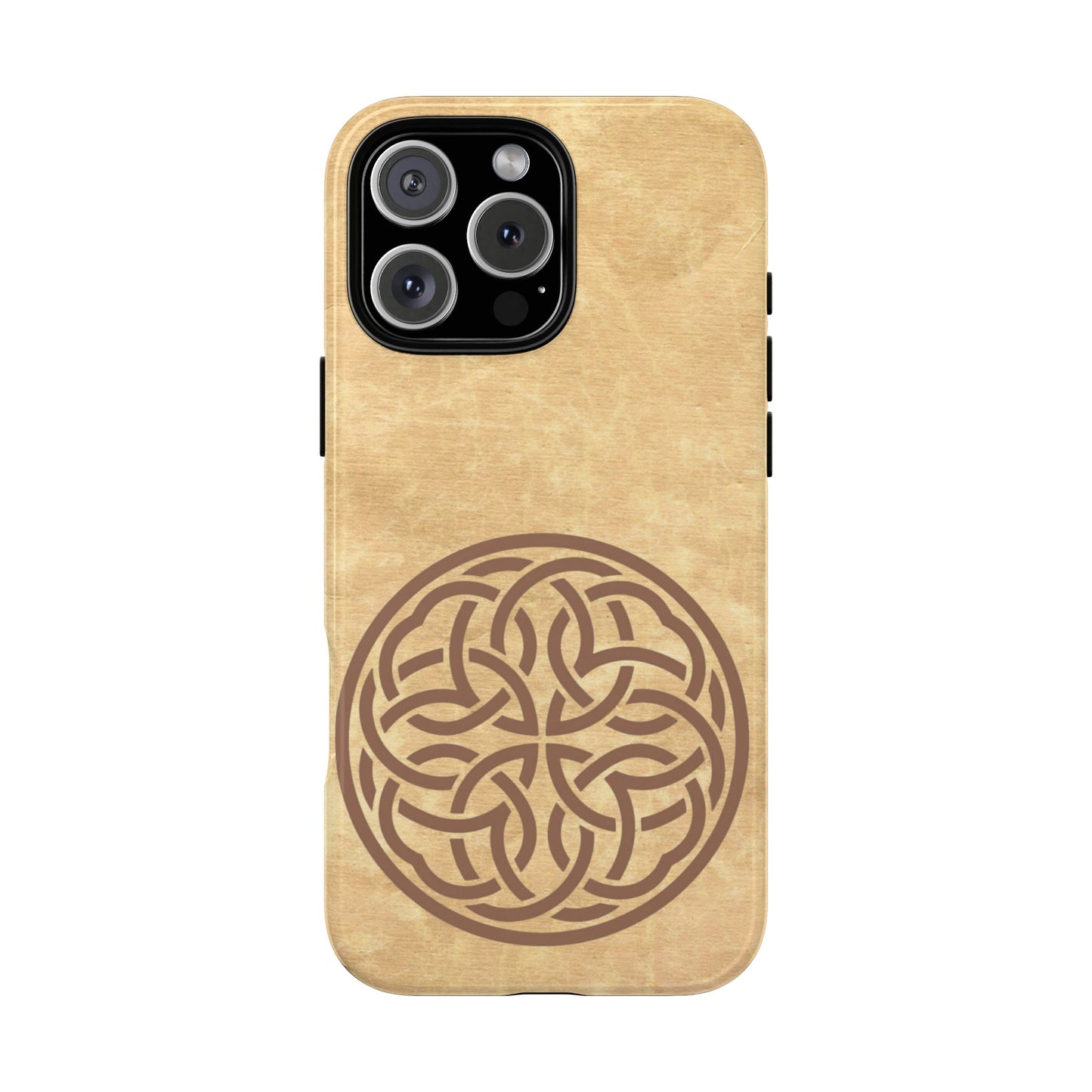 Celtic Shield Knot Tough Phone Case, Irish Medallion Emblem Design, Vintage Manuscript Celtic Crest iPhone Case, Heritage Gift