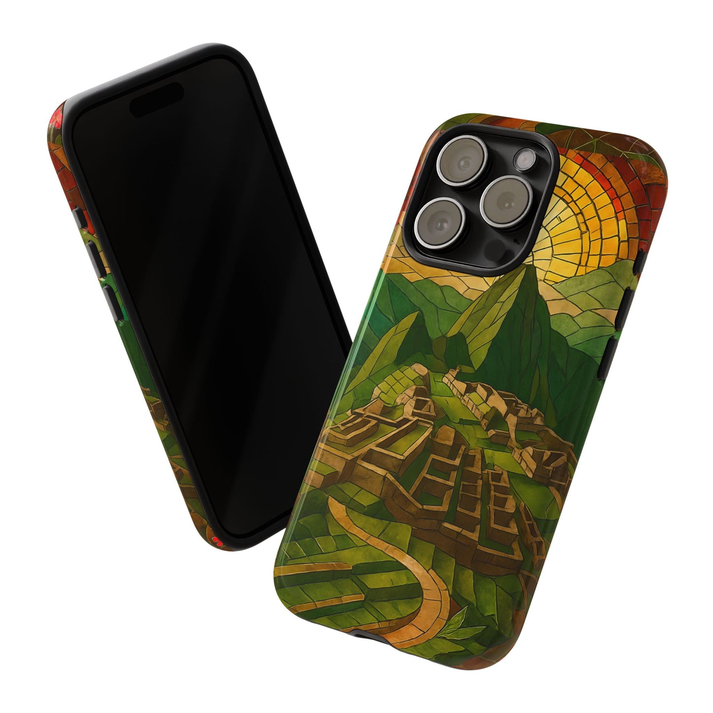 Inca Ruins Tough Phone Case - Machu Picchu Landmark Design, Historic Peru Travel Aesthetic Compatible with iPhone, Galaxy, and Google Phones