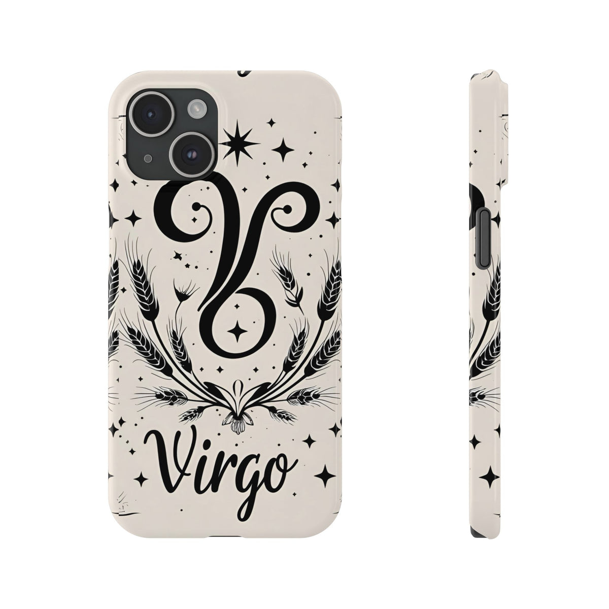 Virgo Zodiac Slim Phone Case, Astrology, Celestial Star Sign Cover, Compatible with iPhone 17, 16, 15, 14, 13, 12, 11