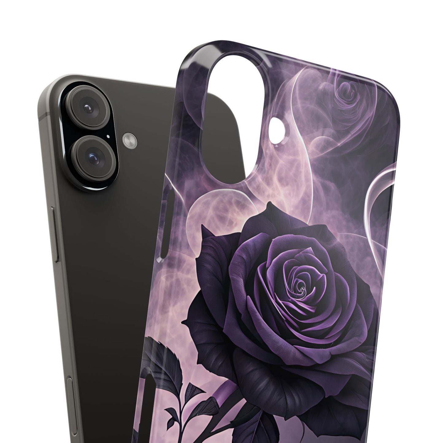 Elegant Purple Rose Phone Cases, Stylish Slim Cases for Flower Lovers, Floral Accessories, Birthday Gifts, Unique Phone Covers
