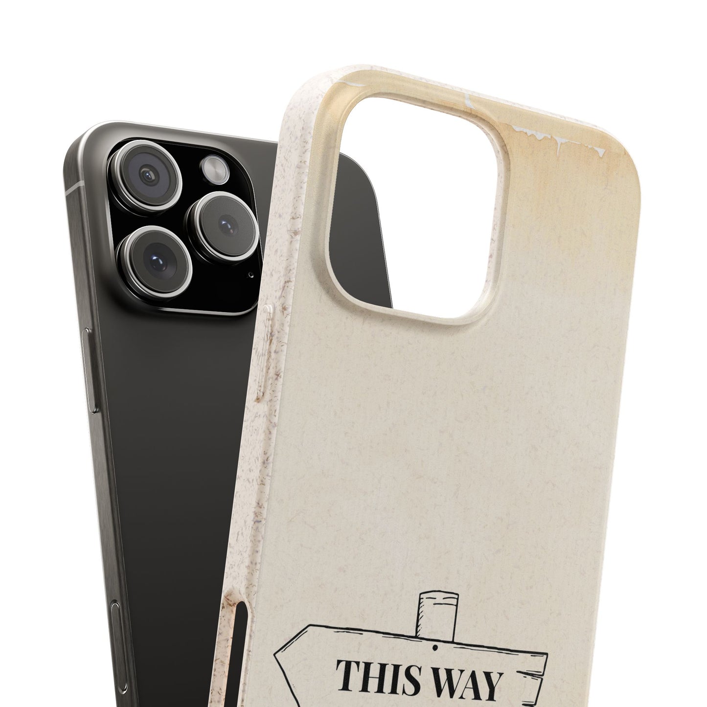 Alice in Wonderland Biodegradable Phone Case, This Way That Way Phone Cover, Compatible with Galaxy, iPhone 17, 16, 15, 14, 13