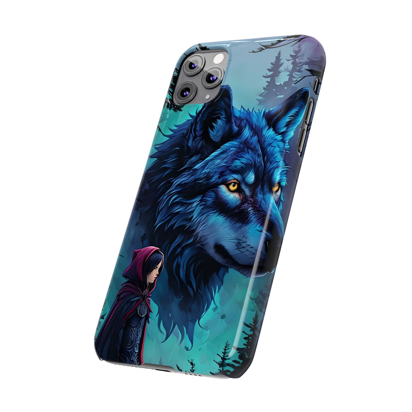 Enchanted Wolf Phone Case - Slim, Stylish Protection for Animal Lovers, Perfect for Gifts & Nature Enthusiasts, Unique Art Design