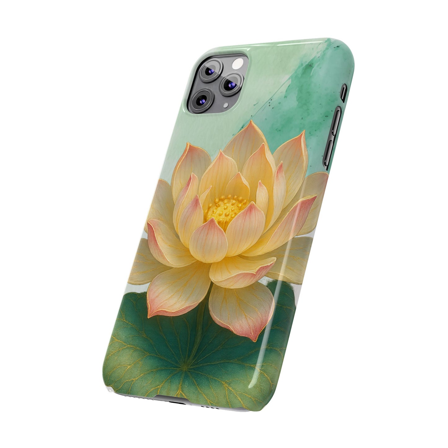 Lotus Blossom Slim Phone Cases, Floral Phone Covers, Nature-Inspired Accessories, Perfect Gift for Garden Lovers, Birthday Present