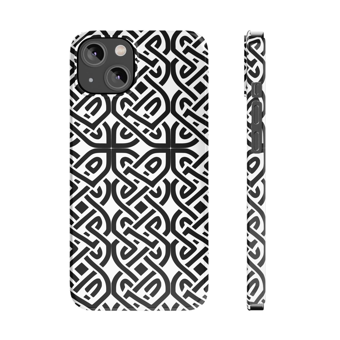 Celtic Knot Slim Phone Case, St. Patrick Design Phone Cover, Compatible with iPhone 17, 16, 15, 14, 13, 12, 11