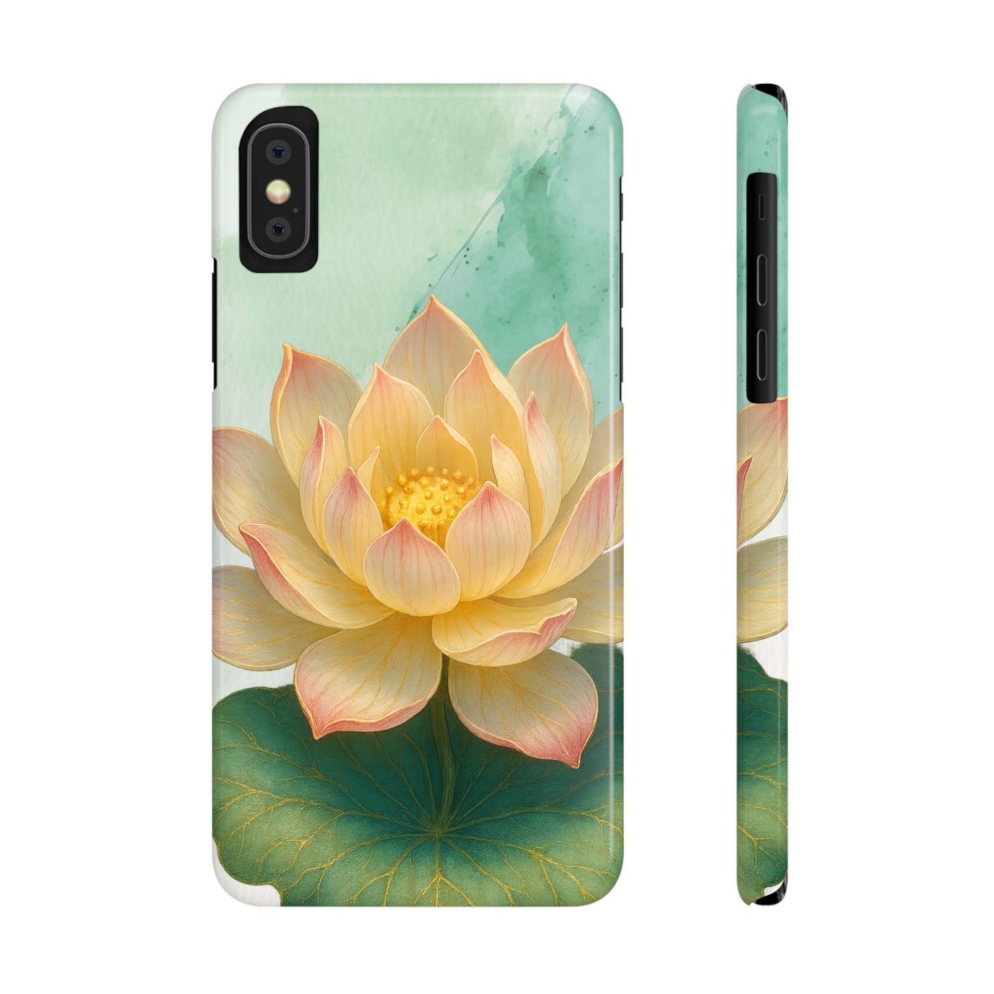 Lotus Blossom Slim Phone Cases, Floral Phone Covers, Nature-Inspired Accessories, Perfect Gift for Garden Lovers, Birthday Present