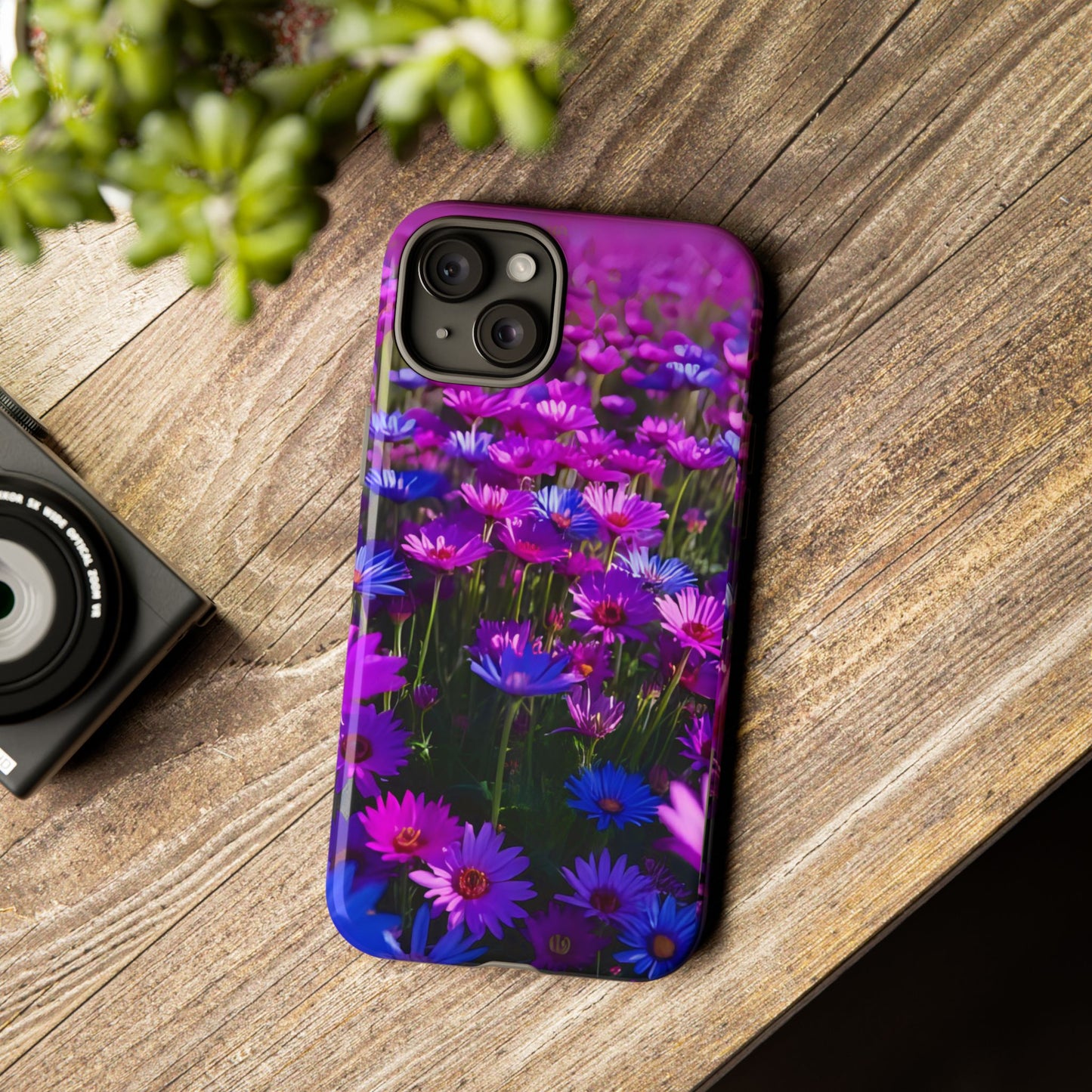 Wildflower Meadow Phone Case, Colorful Floral Garden Aesthetic, Vibrant Tough Phone Case, Compatible with iPhone, Galaxy, Google