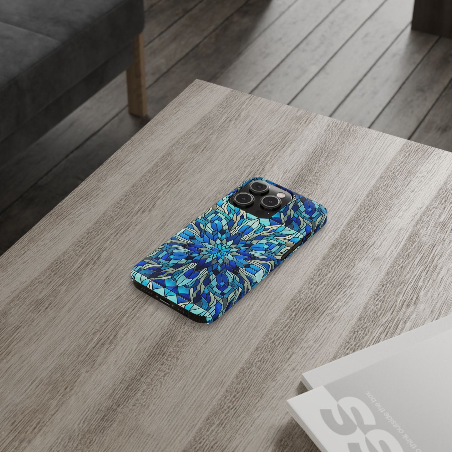 Stained Glass Slim Phone Cases, Floral Phone Covers, Unique Gifts, Artistic Phone Skins, Smartphone Accessories, Stylish Cases