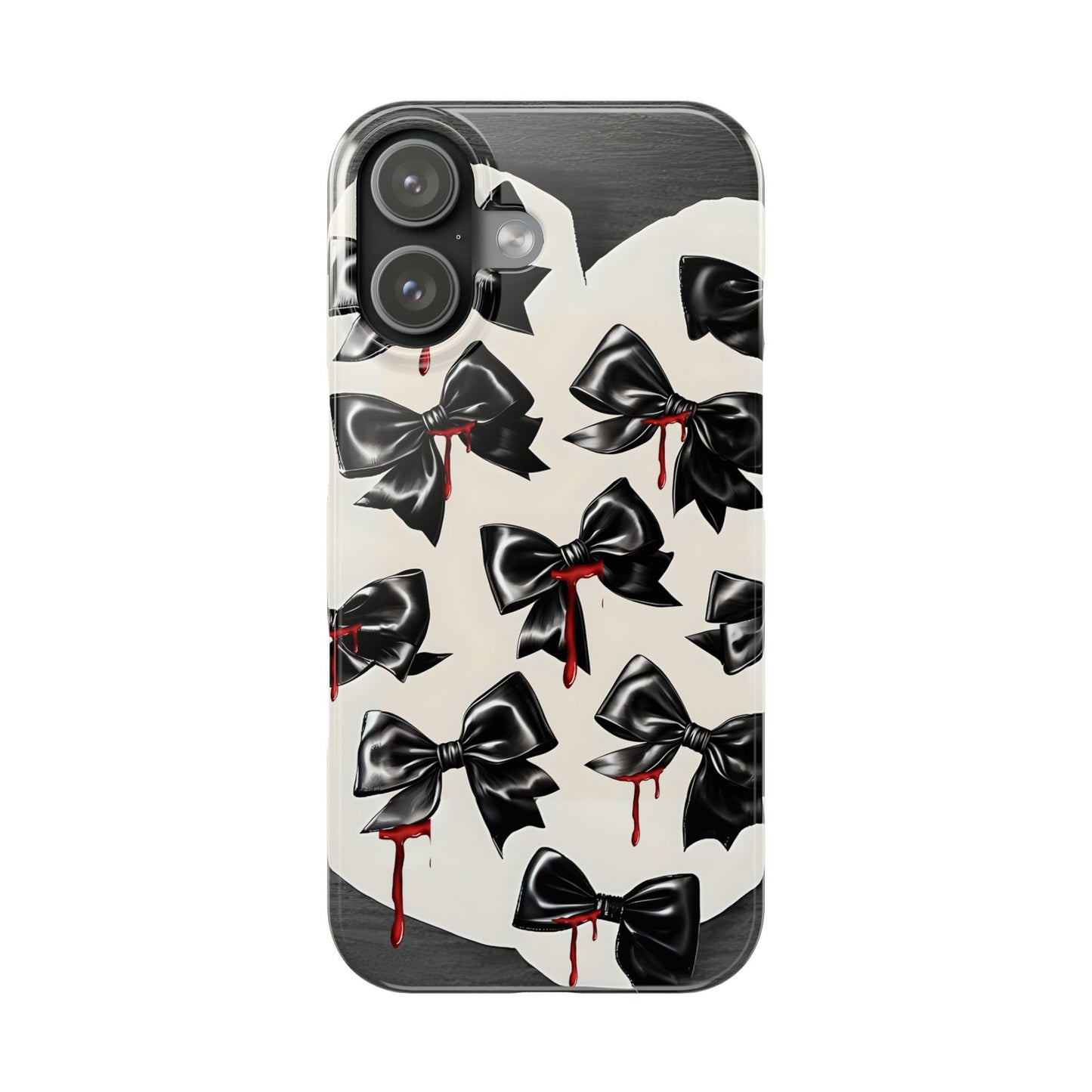 Spooky Halloween Slim Phone Case, Goth Coquette Aesthetic, Cute Horror Style, Perfect for Birthdays and Special Occasions