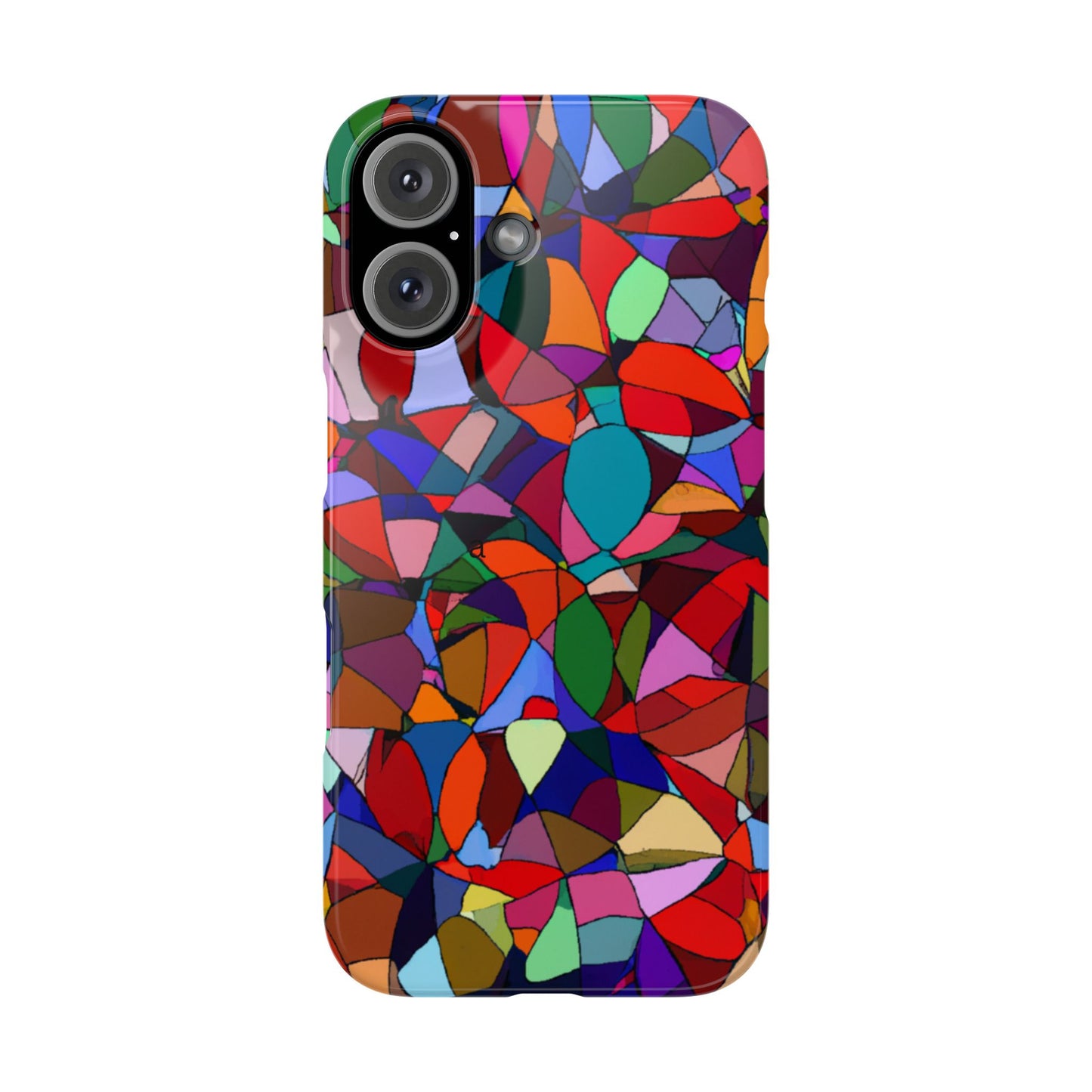 Colorful Stained Glass Modern Abstract- Colorful Art, Stylish Accessory, Fun Gift, Unique Design, Phone Protection