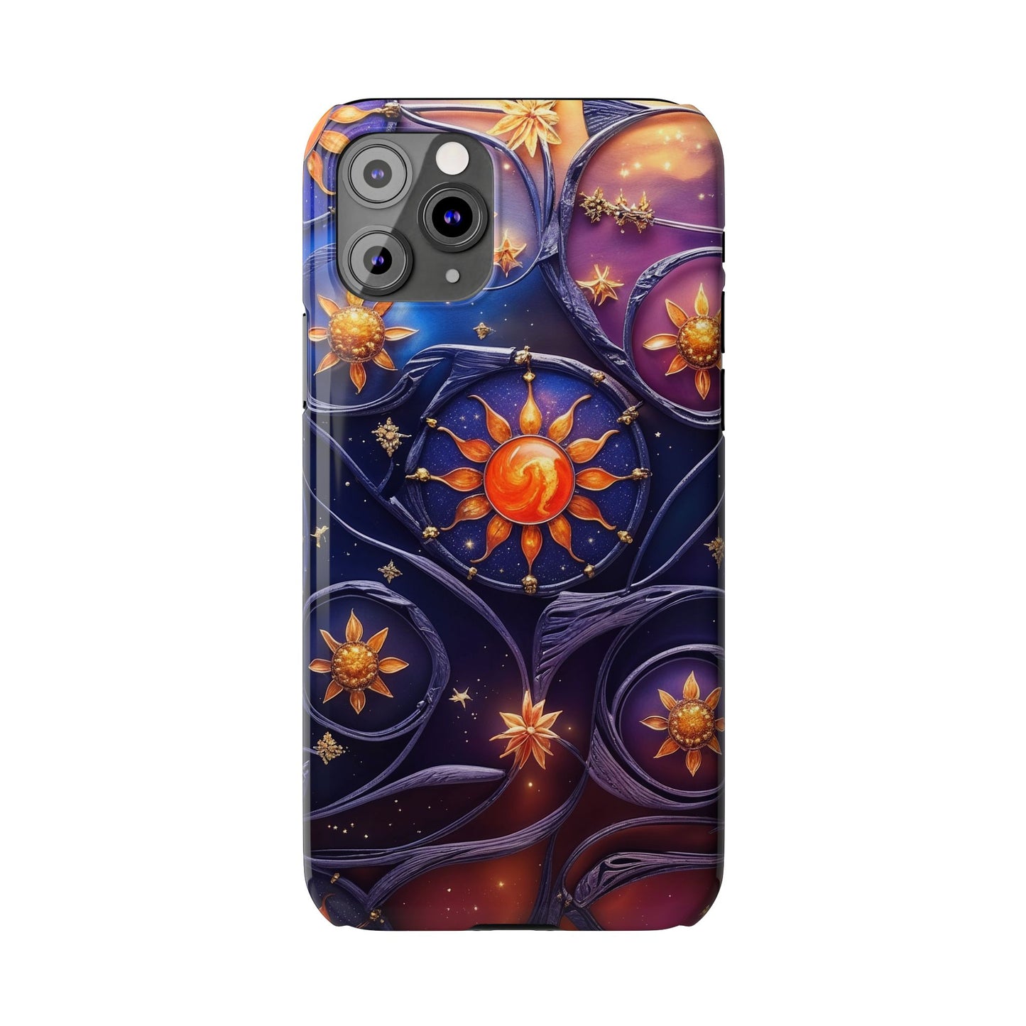 Celestial Slim Phone Cases, Starry Sky Phone Cover, Zodiac Design, Astrology Gift, Cosmic Phone Accessories