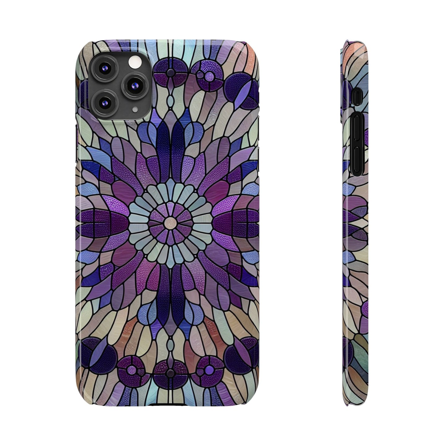 Stained Glass Floral Slim Phone Case | Vibrant Art Deco Design | Stylish Cell Phone Accessory | Gift for Art Lovers, Phone Protection, [...]