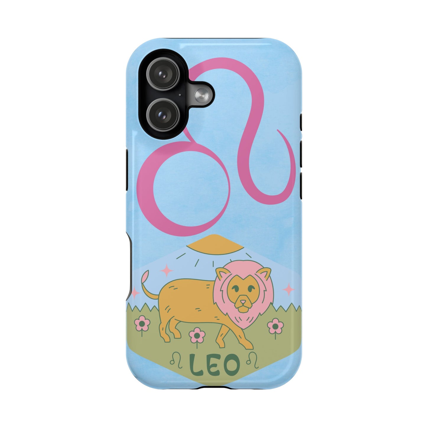 Leo Zodiac Magnetic Phone Case, Astrology Gift for Her, Celestial Star Sign Cover, Compatible with iPhone 17, 16, 15, 14, 13