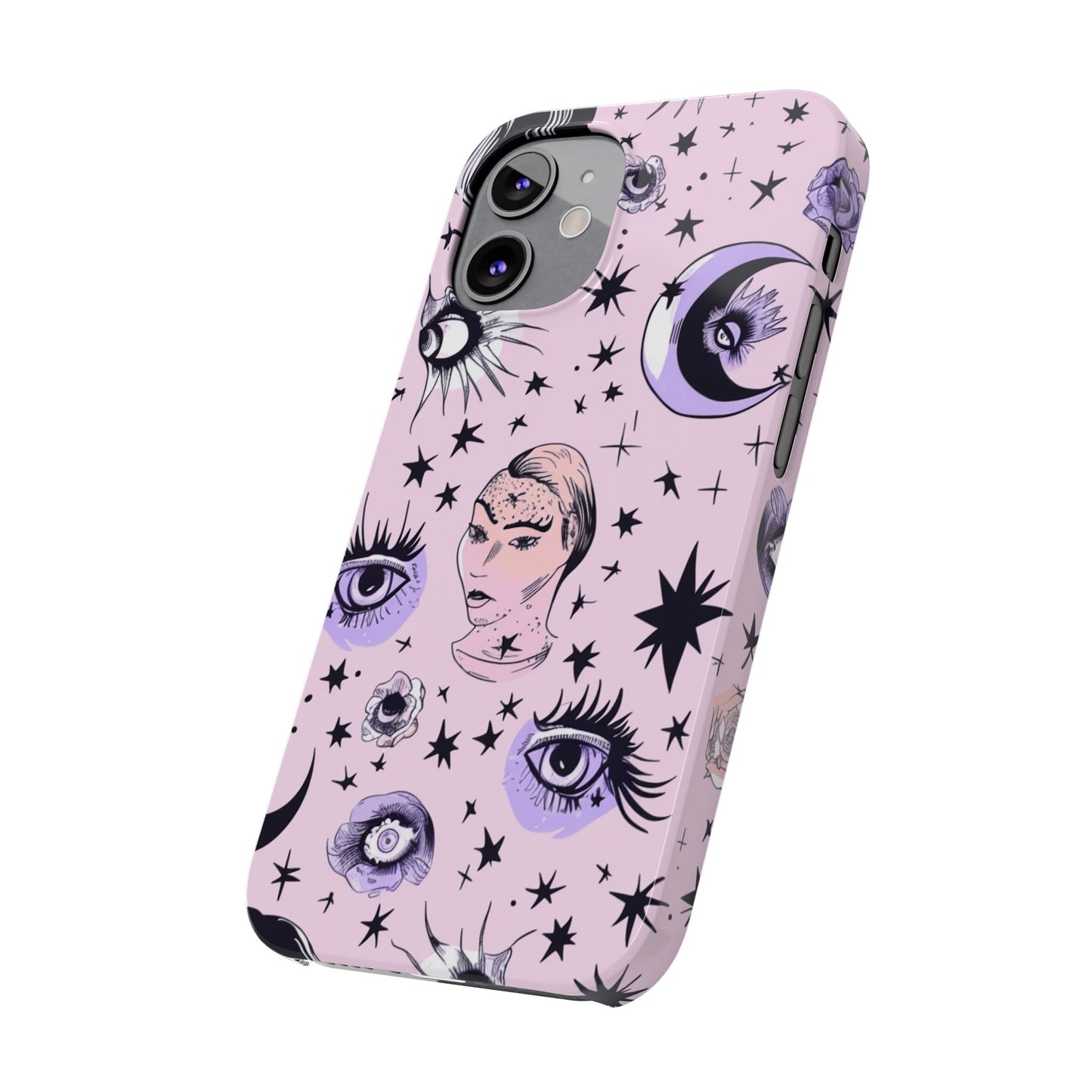 Celestial Slim Phone Cases - Stylish Cosmic Design, Personalized Phone Protectors, Astrology Gifts, Unique Phone Accessories, Moon & Stars