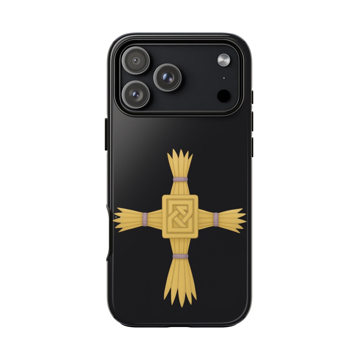 Brigid’s Cross Tough Phone Case Irish Celtic Protection Symbol Gold St Brigid Sacred Woven Cross iPhone Samsung Galaxy
