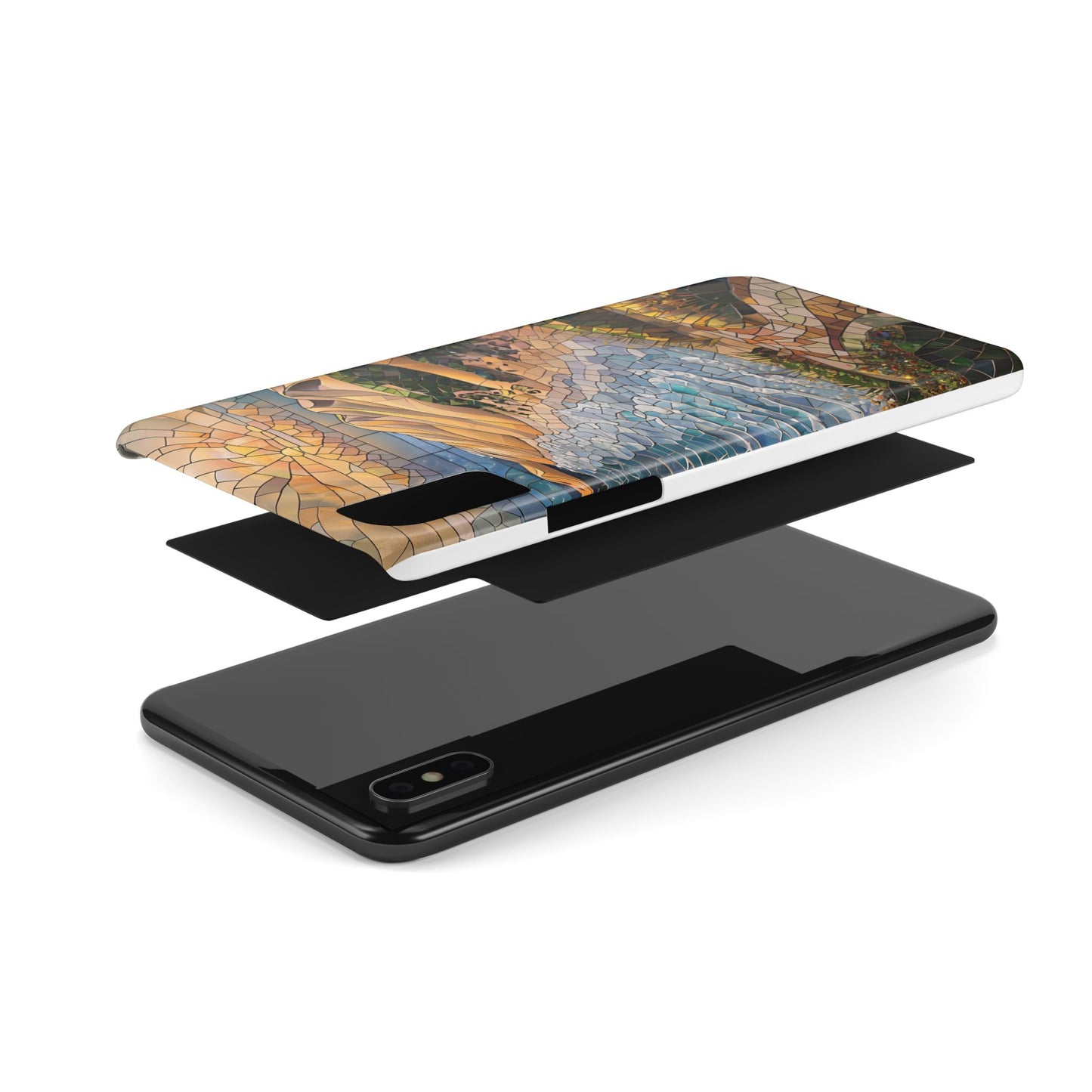 Indiana Dunes National Park Michigan Slim Phone Case, Mosaic Phone Case, East U.S. Nature Art, Coastal Chic, Ocean Lovers, Nature Inspired