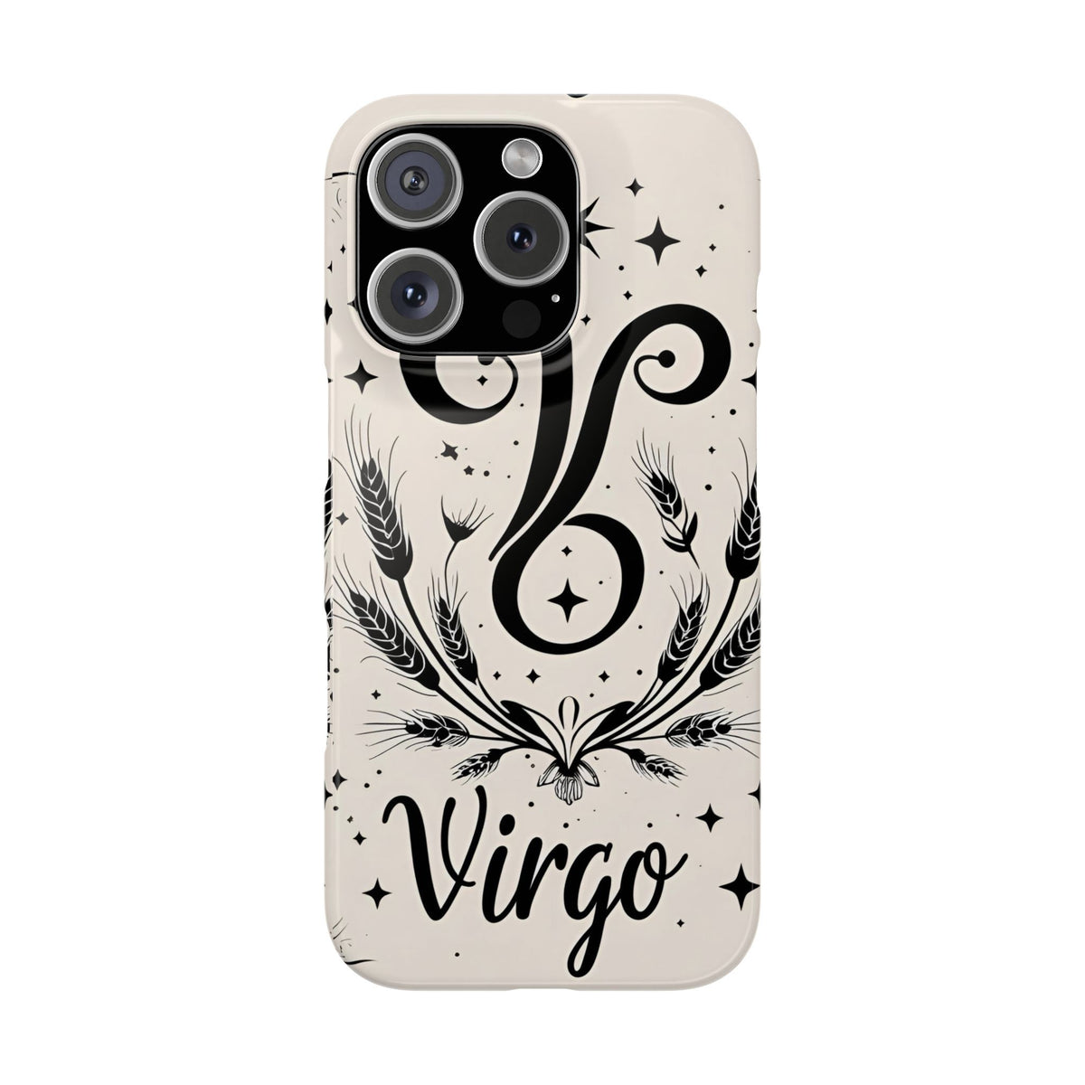Virgo Zodiac Slim Phone Case, Astrology, Celestial Star Sign Cover, Compatible with iPhone 17, 16, 15, 14, 13, 12, 11