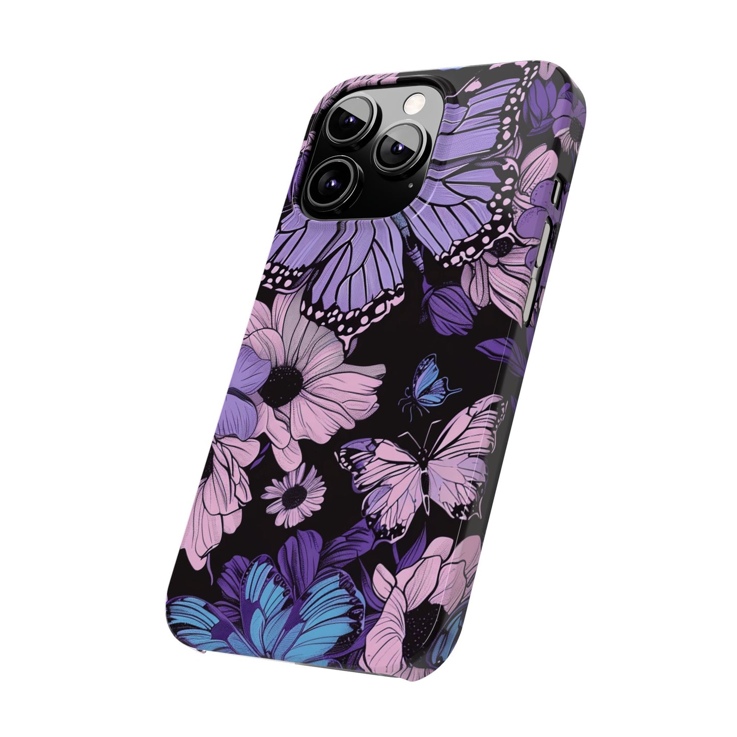 Butterfly Floral Phone Case | Slim Phone Cases for Nature Lovers, Floral Gifts, Trendy Accessories, Spring Vibes, Unique Phone Cover