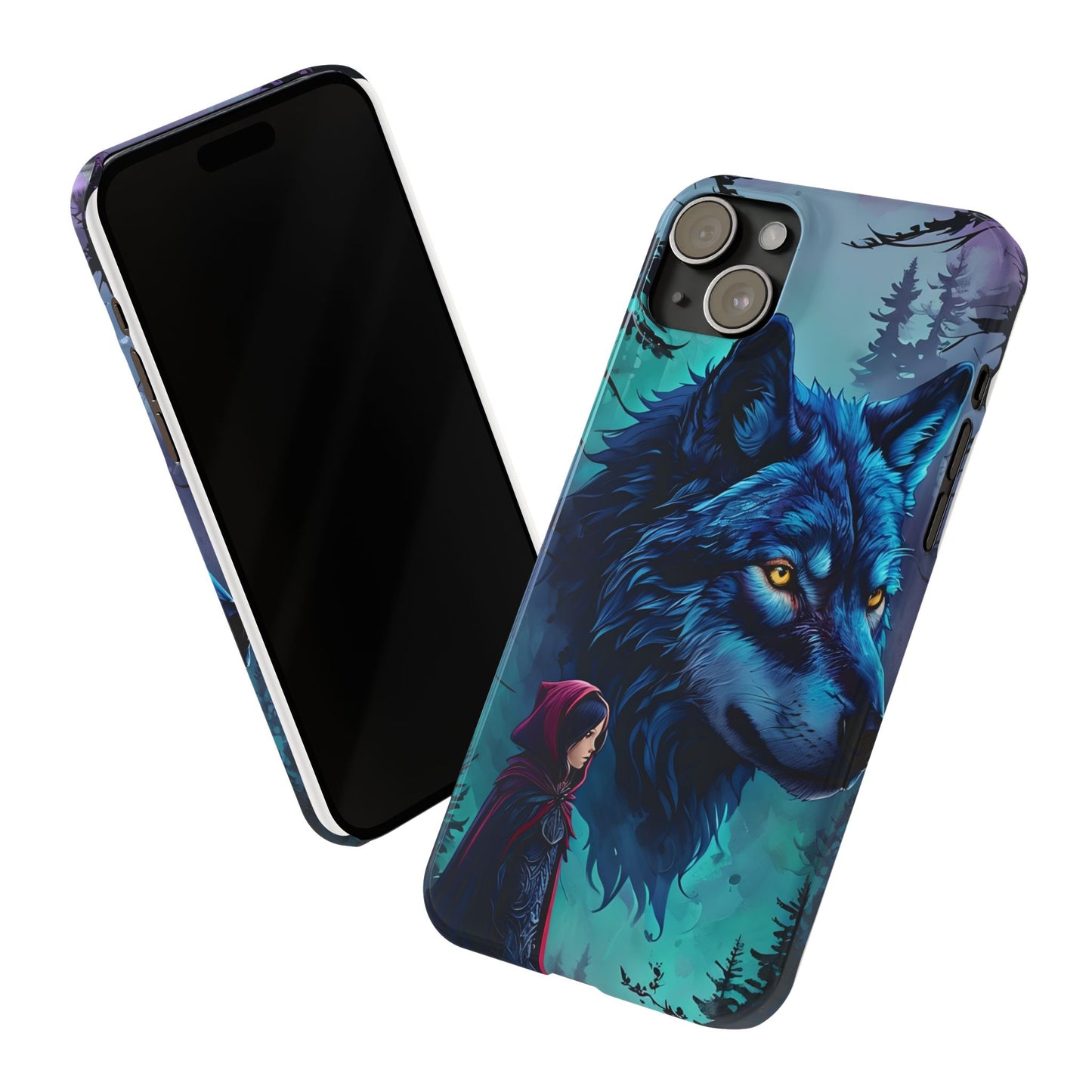Enchanted Wolf Phone Case - Slim, Stylish Protection for Animal Lovers, Perfect for Gifts & Nature Enthusiasts, Unique Art Design