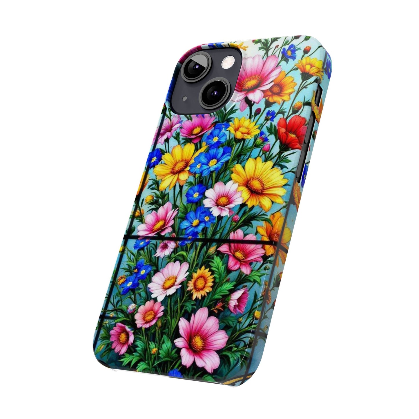 Vibrant Floral Slim Phone Cases | Cute Phone Cover Gifts for Nature Lovers, Spring Decor, Birthday or Holiday Gifts, Flower Design
