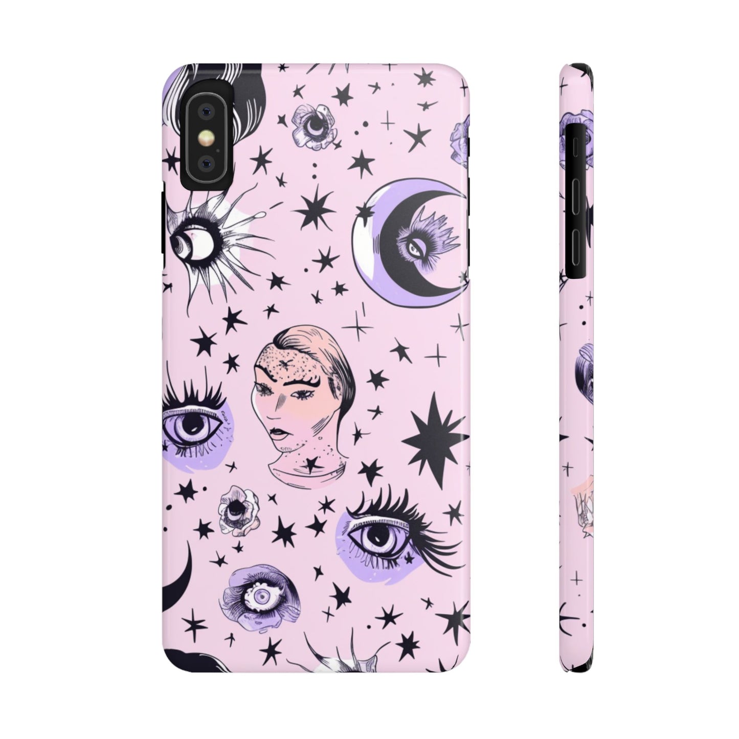 Celestial Slim Phone Cases - Stylish Cosmic Design, Personalized Phone Protectors, Astrology Gifts, Unique Phone Accessories, Moon & Stars