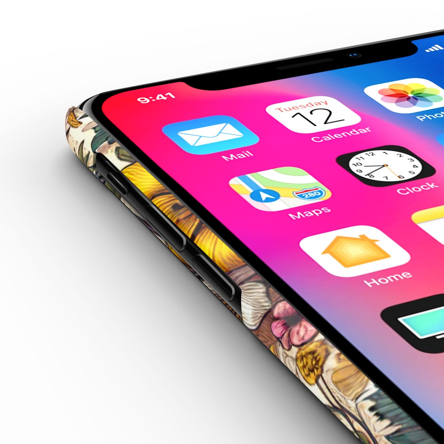 Floral Slim Phone Case - Vibrant Flower Design, Unique Floral iPhone Cover, Flower Phone Case, Gift for Her, Stylish Accessories