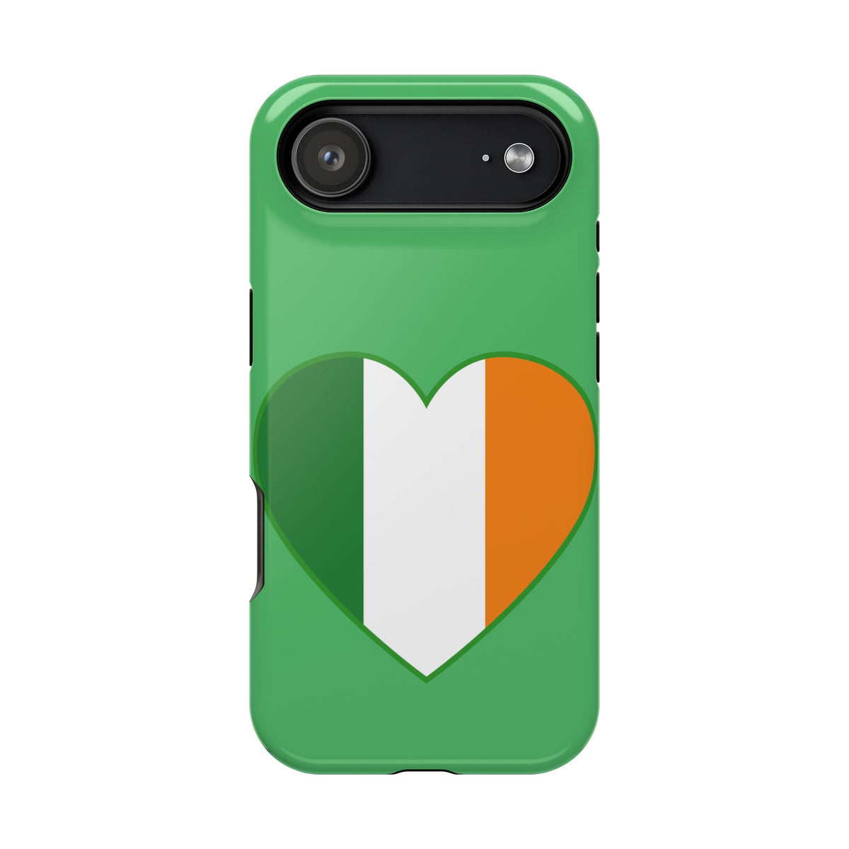 Ireland Heart Flag Magnetic Phone Case, St. Patrick Design Phone Cover Compatible with iPhone 17, 16, 15, 14, 13