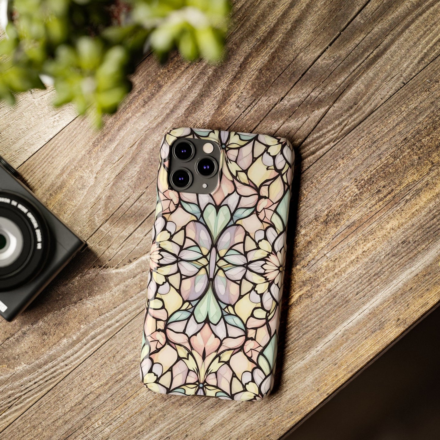Floral Pattern Slim Phone Case - Perfect Gift for Nature Lovers, Stylish Accessory, Mobile Protection, Unique Design, Spring Vibes