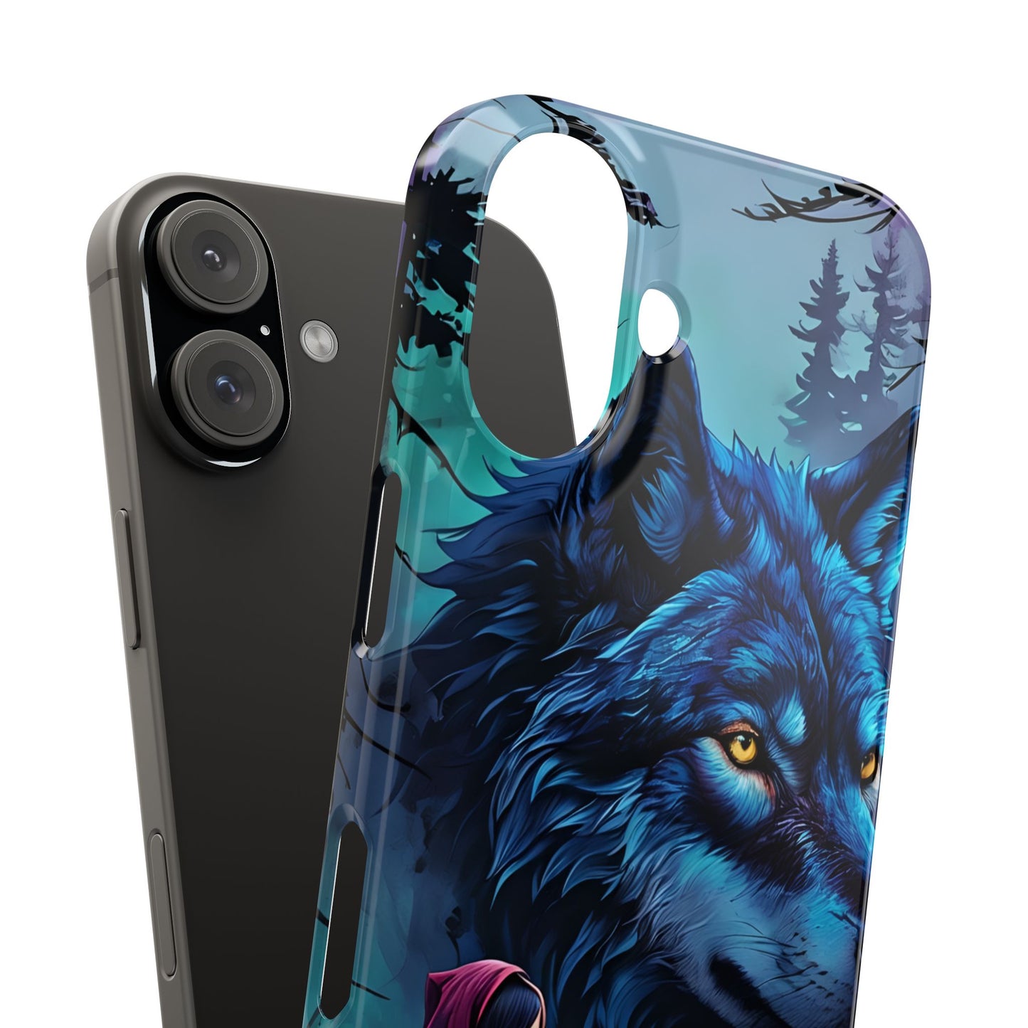 Enchanted Wolf Phone Case - Slim, Stylish Protection for Animal Lovers, Perfect for Gifts & Nature Enthusiasts, Unique Art Design